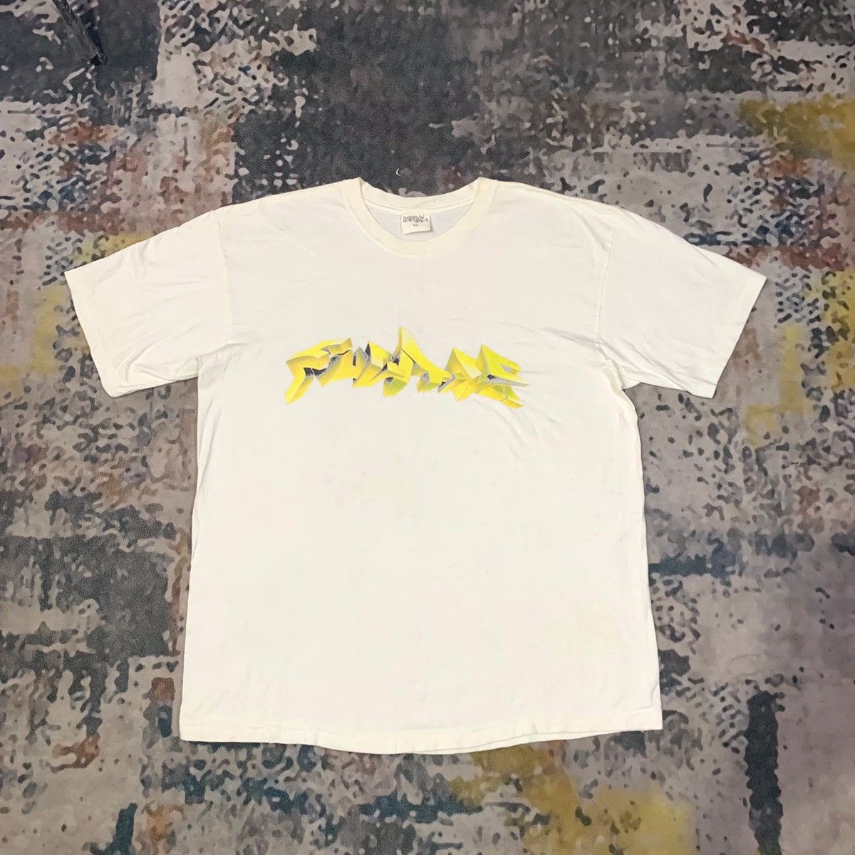 Vintage 90s Graffiti Tshirt from DAUM 3D Style Size US XL / EU 56 / 4 - 2 Thumbnail