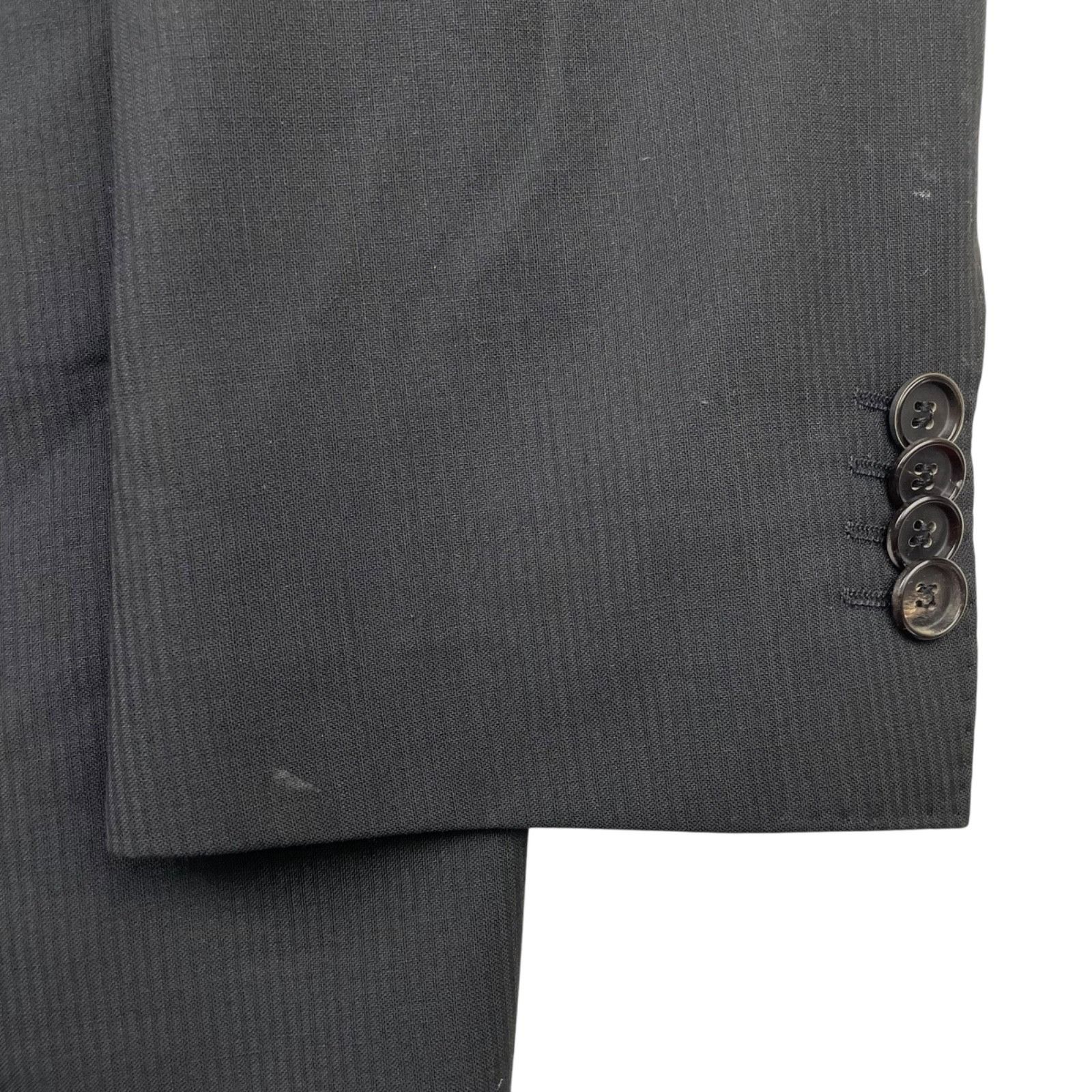 Hugo Boss Hugo Boss Men's James3/Sharp5 100% Wool 2-Button Blazer Blac Size 46L - 4 Thumbnail