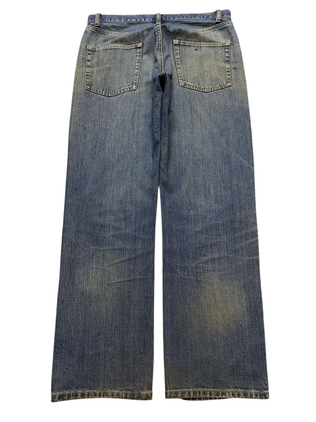 14th Addiction Vintage Y2K Japanese Brand Mud Wash Distress Wide Leg Baggy Size US 32 / EU 48 - 2 Thumbnail