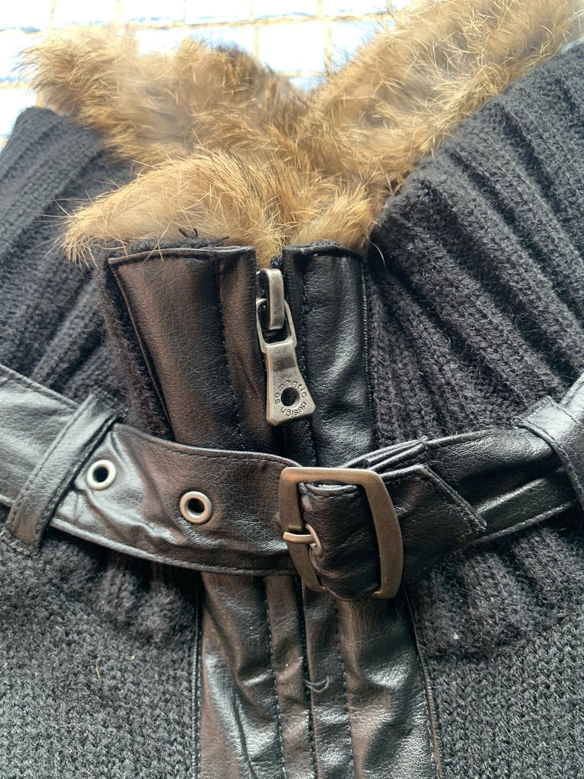 If Six Was Nine In the attic mink fur jacket/sweater acrylic + wool meterial Size L / US 10 / IT 46 - 11 Thumbnail