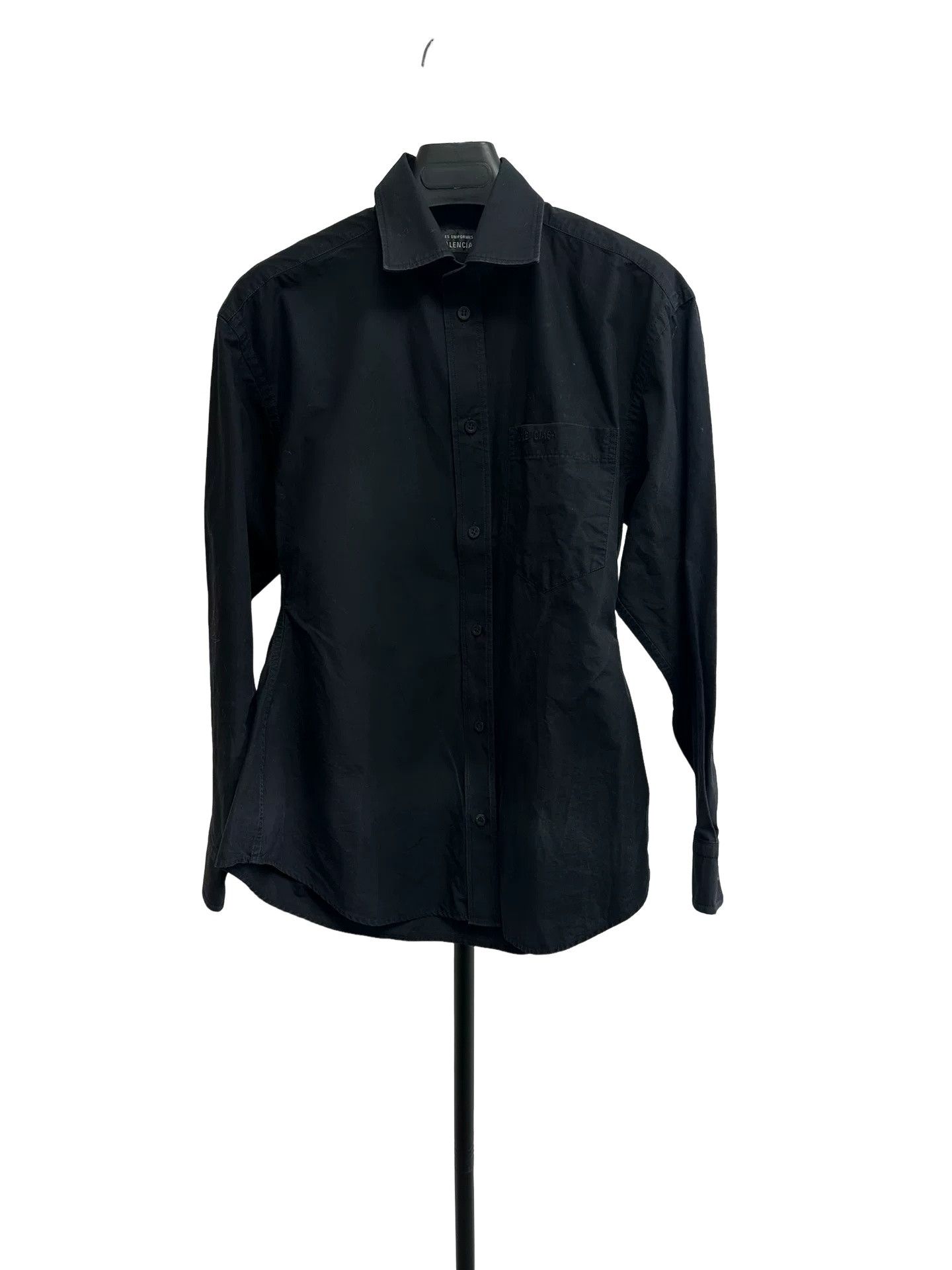 Balenciaga Balenciaga Les Uniformes Black Button Up Shirt FR 36 Size XS / US 0-2 / IT 36-38 - 1 Thumbnail