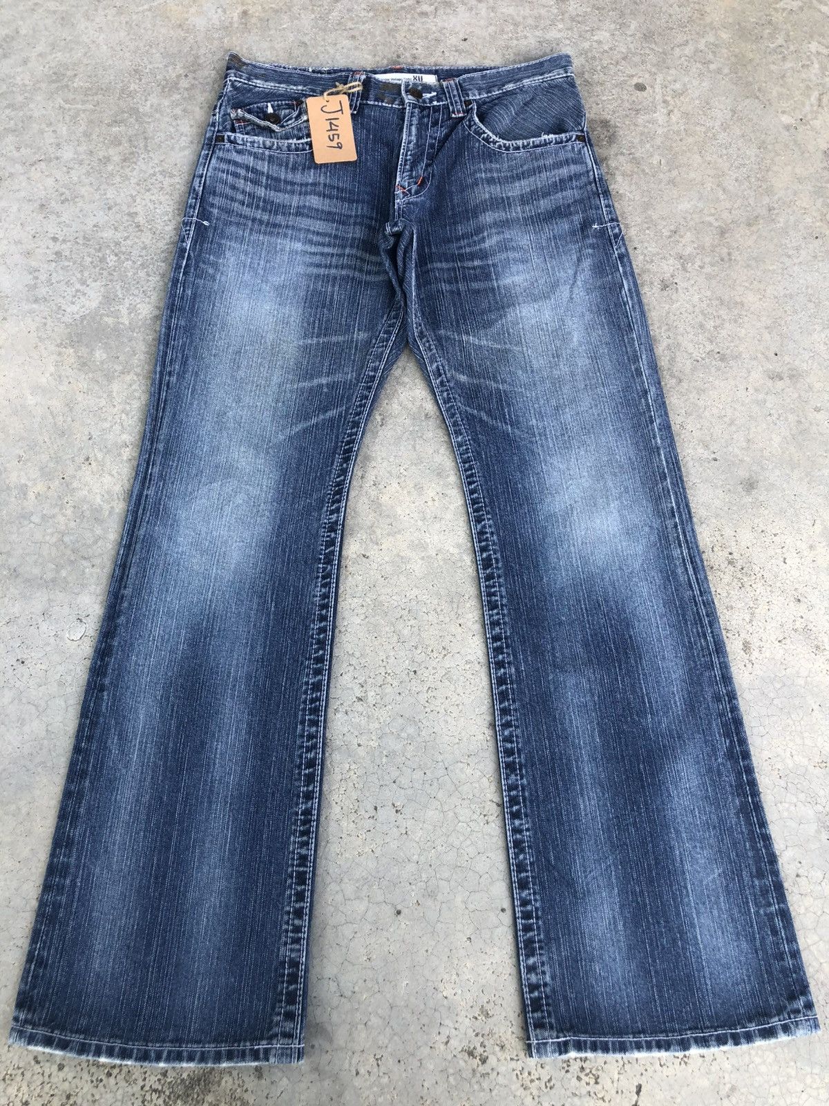 Who Decides War Edwin XV Flared Jeans Bootcut Distressed Jeans Size US 33 - 1 Thumbnail