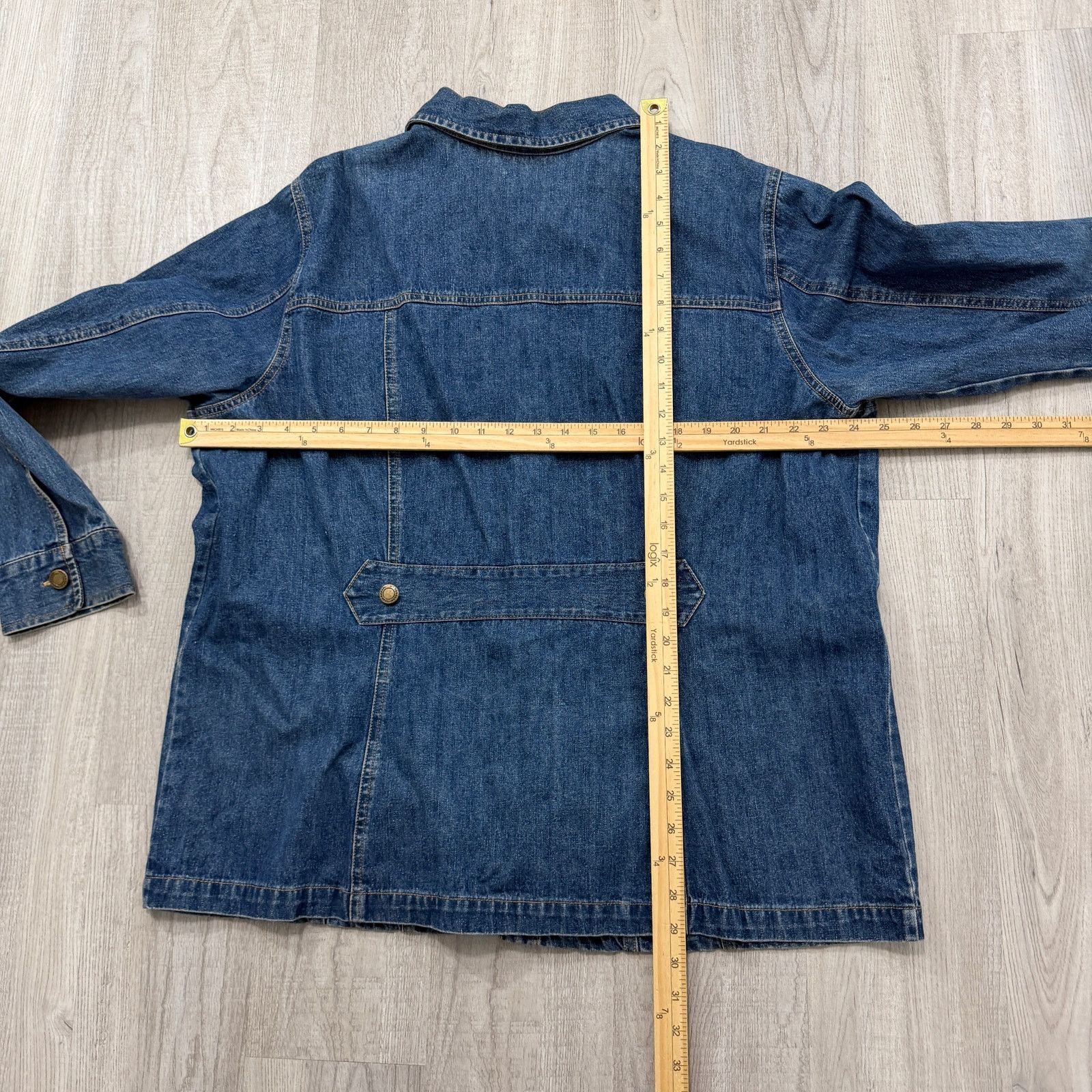 Vintage Vintage Westport Denim Chore Coat Women's 18/20 Blue Barn Size 3XL / US 20-22 - 7 Thumbnail
