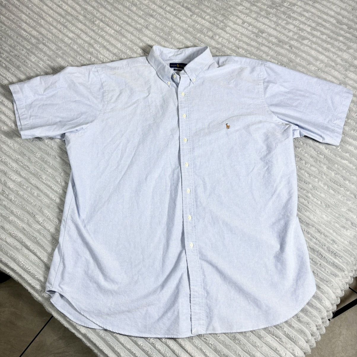 Polo Ralph Lauren Polo Ralph Lauren Shirt Men 3XLT Big Blue Solid Oxford shirt Size US XXL / EU 58 / 5 - 1 Thumbnail