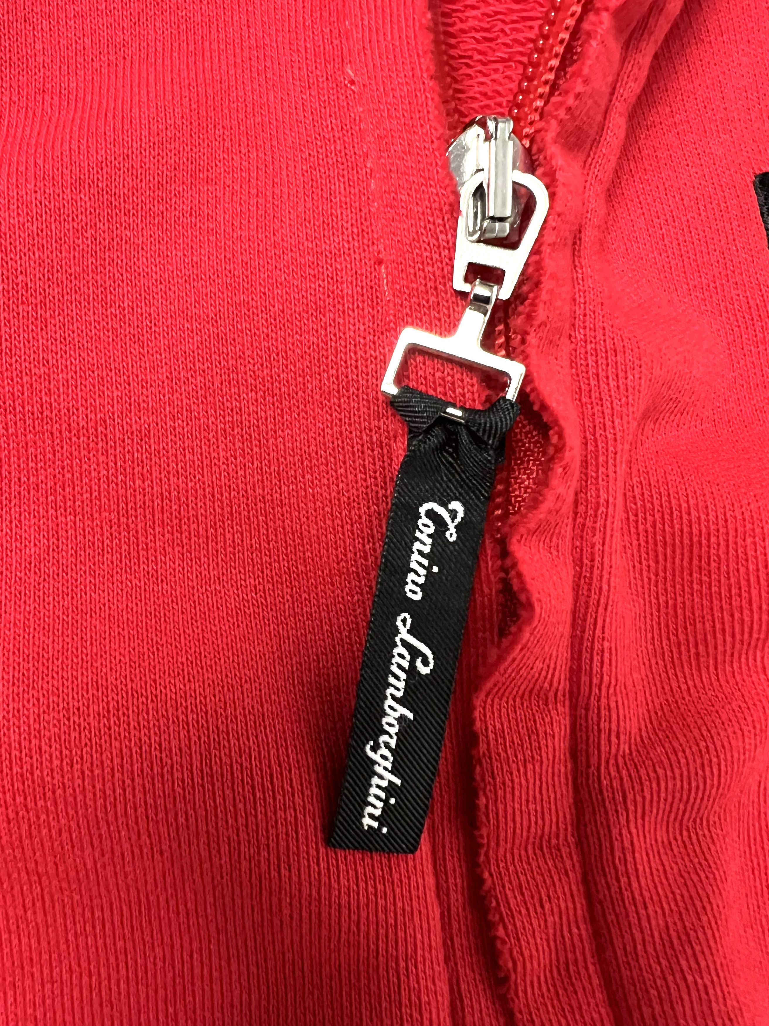 Lamborghini CORINO LAMBORGHINI / KITESURFING, RED SWEATSHIRT W / ZIPPER Size US XL / EU 56 / 4 - 15 Thumbnail