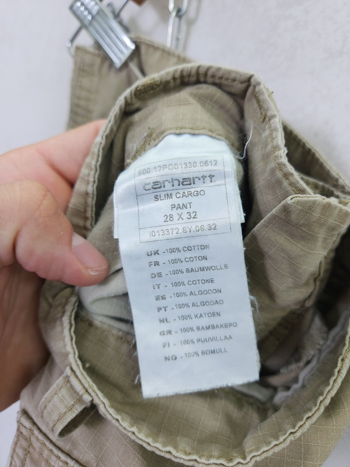 Carhartt × Carhartt Wip × Vintage Vintage 90s Carhartt slim Cargo Pants 28x32 Size US 28 / EU 44 - 11 Thumbnail