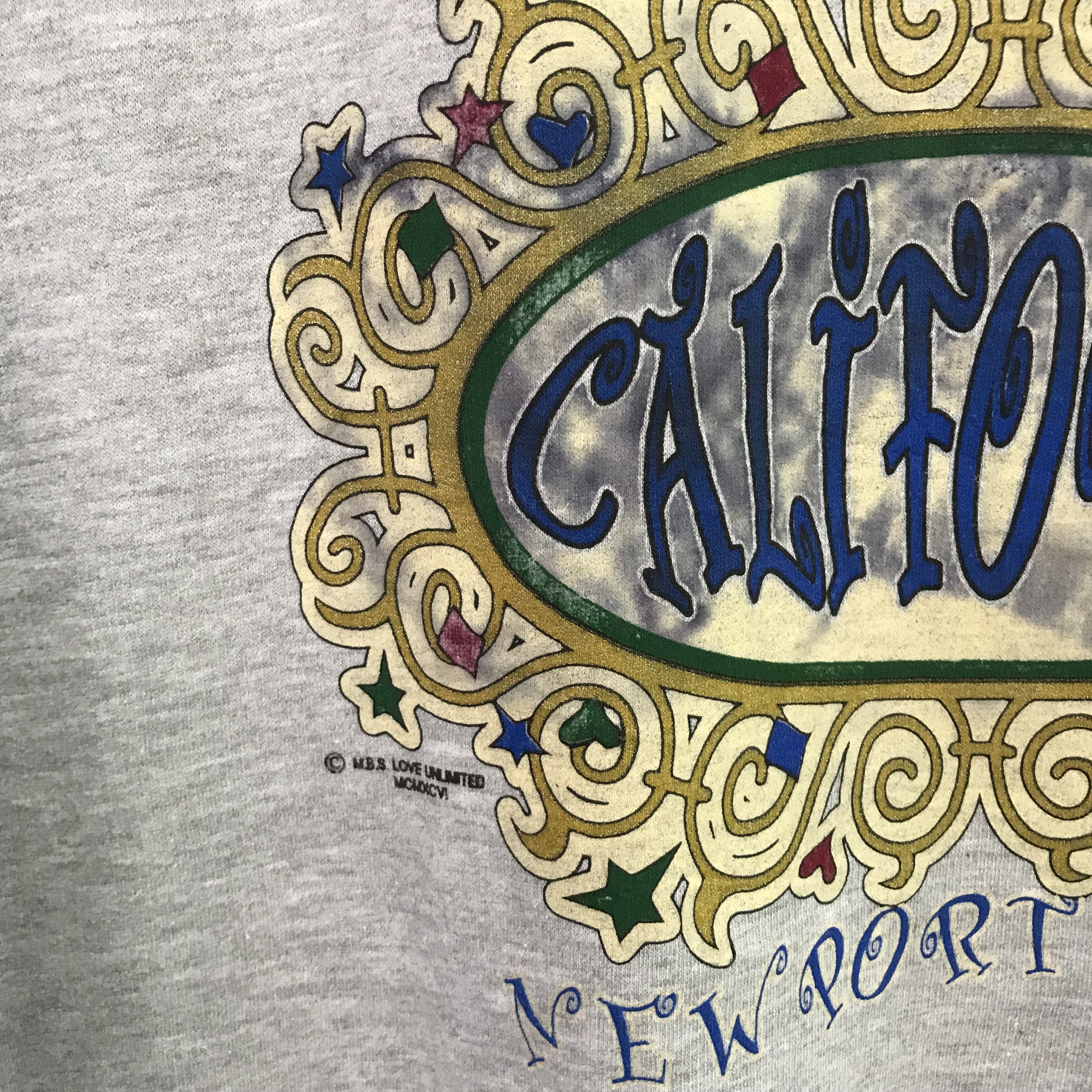 California Republic Vintage Newport Beach Gray Sweatshirt - 458 Size US XL / EU 56 / 4 - 8 Thumbnail