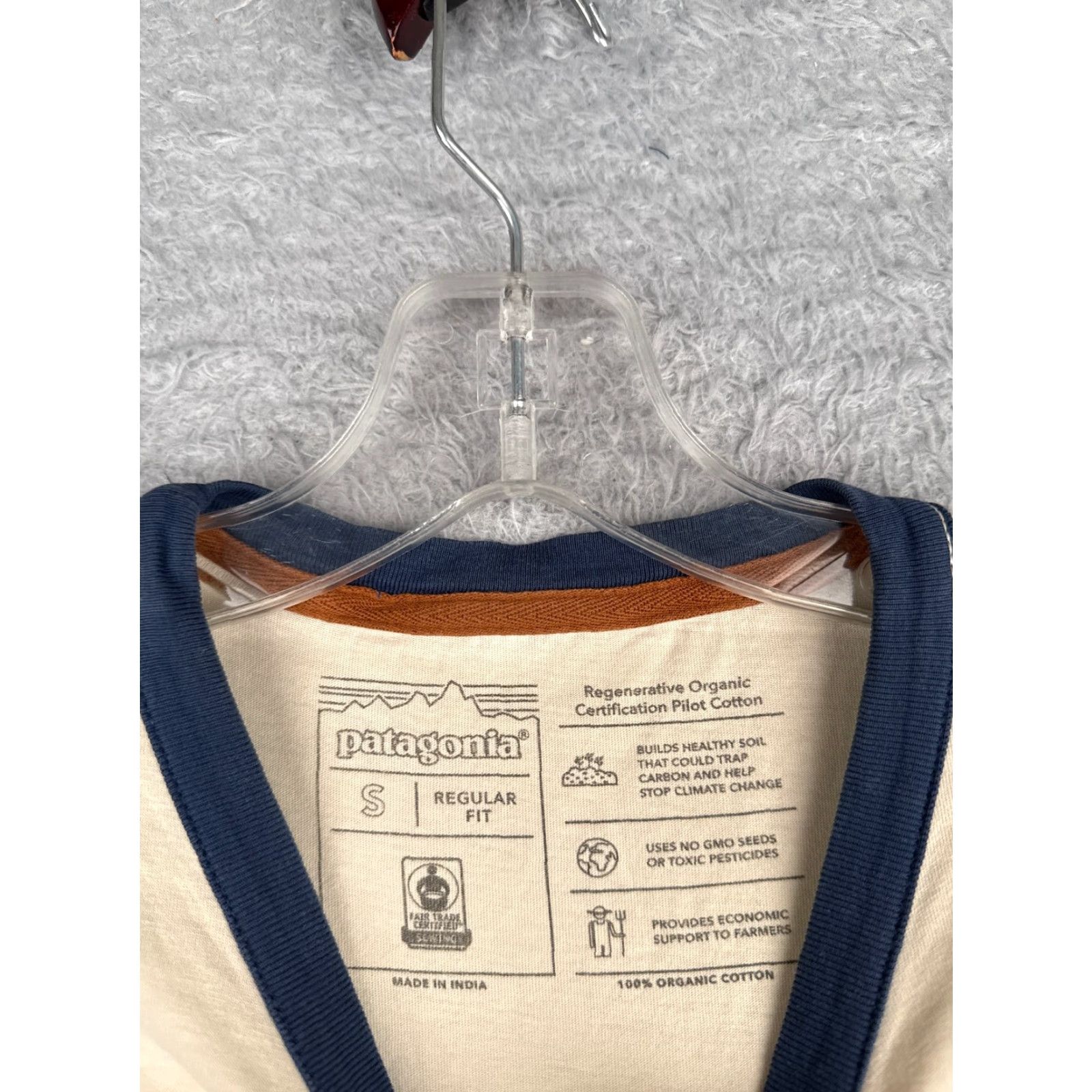 Patagonia Patagonia Shirt Women S Ivory Short Sleeve Crew Neck 100% Cotton Pals Store Vintage? No Size S / US 4 / IT 40 - 7 Thumbnail