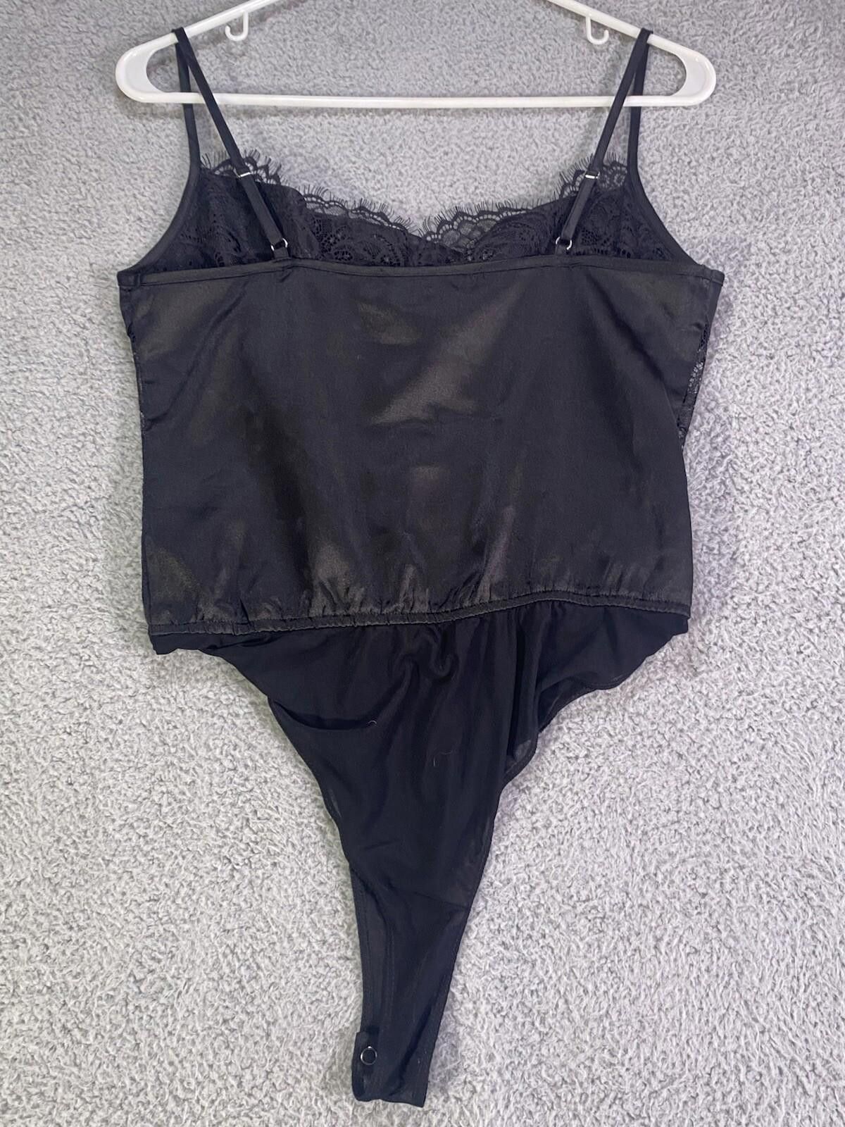 Forever 21 Forever 21 Lace One Piece Small Black Snap mall y2k Size S / US 4 / IT 40 - 2 Thumbnail