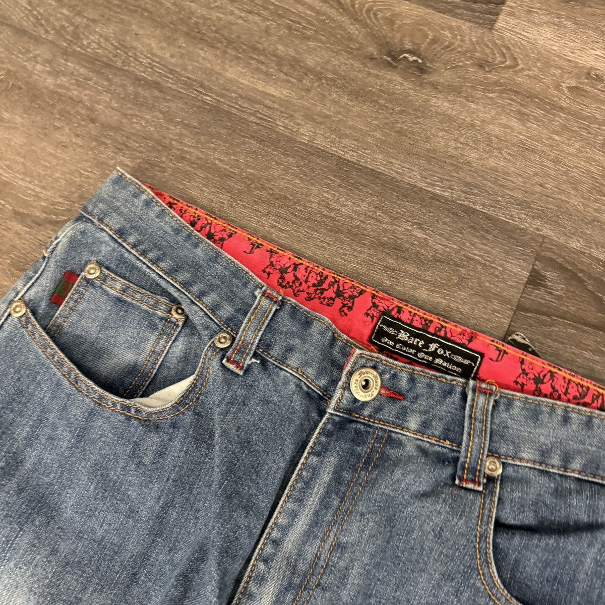 JNCO × Southpole × Vintage Vintage bare Fox baggy Southpole JNCO style embroidered Jean Size US 36 / EU 52 - 7 Thumbnail