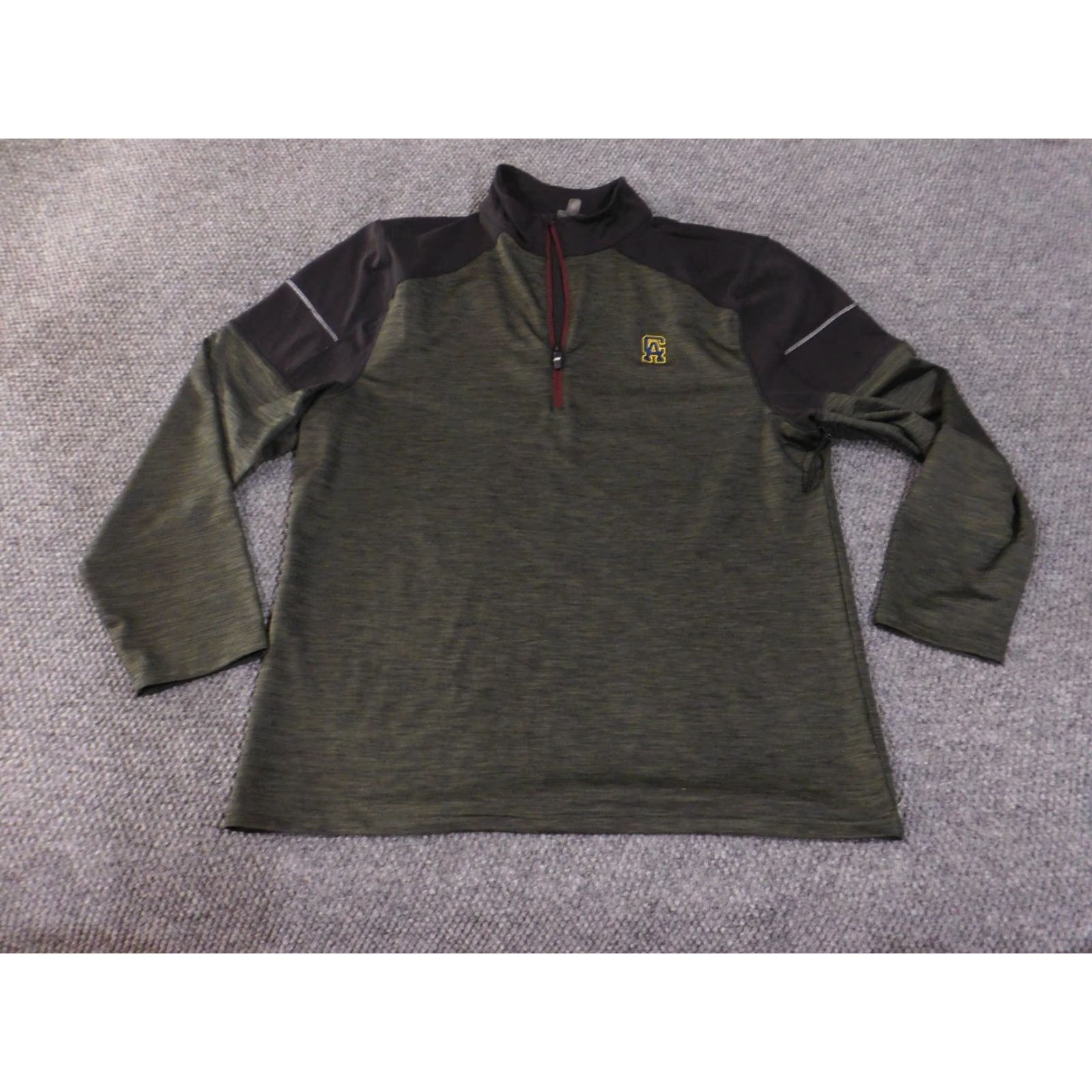 SKECHERS Skechers Performance Pullover Mens 2XL Olive Black Half Zip GOTRAIL Long Sleeve Shirt Size US XXL / EU 58 / 5 - 2 Thumbnail