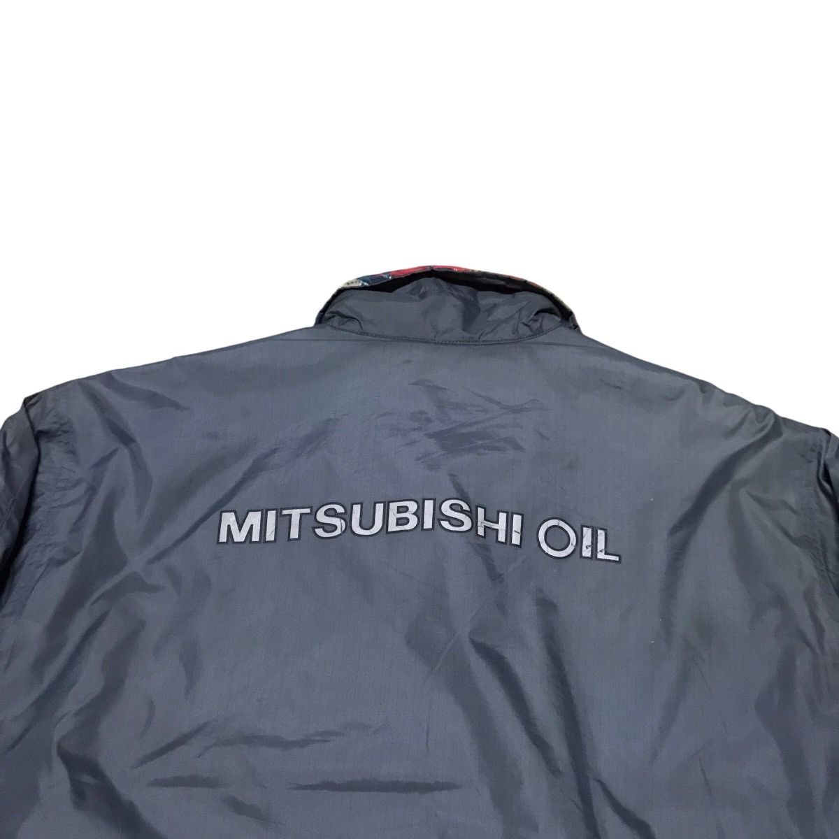 Japanese Brand Vintage Mitsubishi Oil Racing Bomber style jacket Sun faded Size US L / EU 52-54 / 3 - 8 Thumbnail