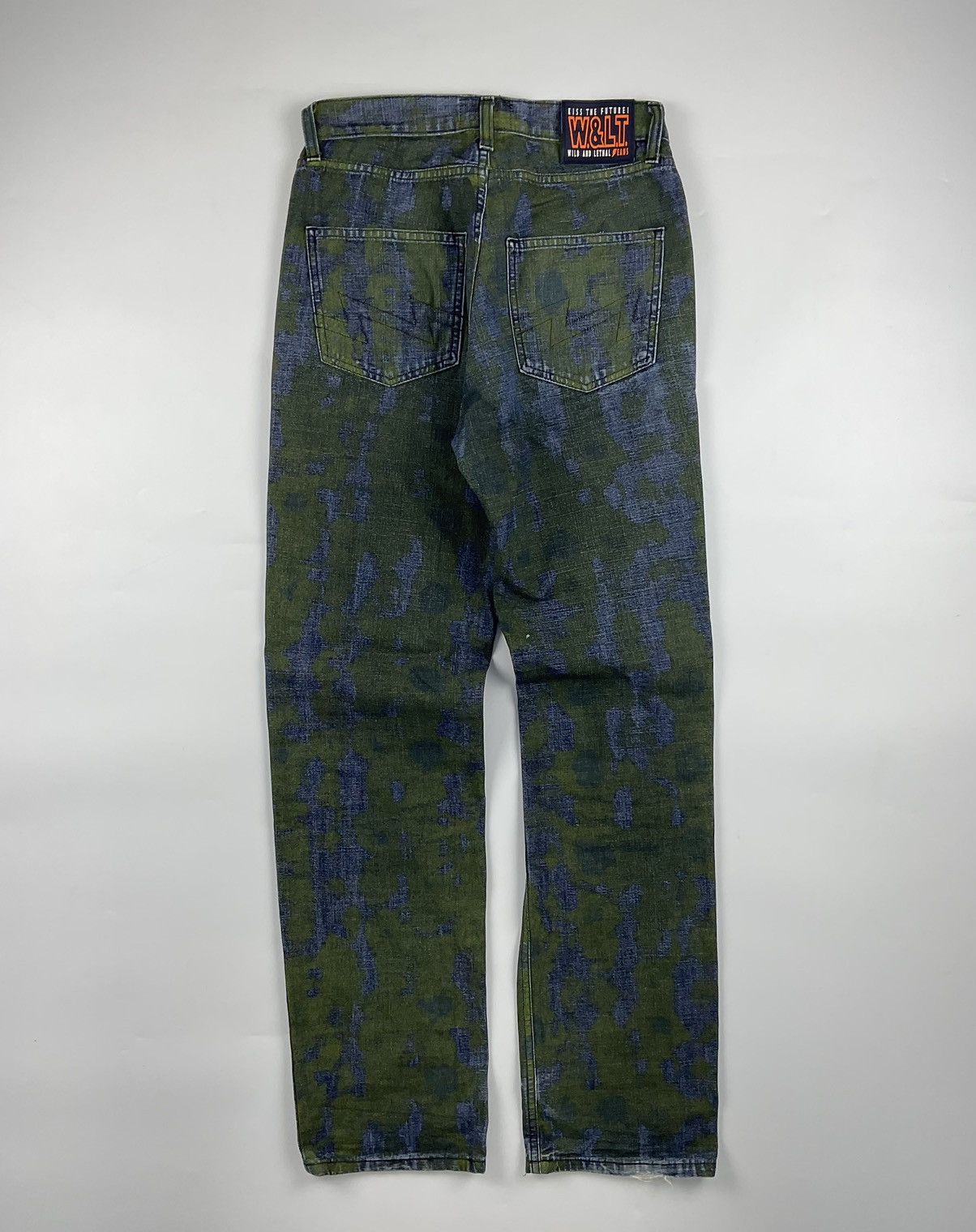 Walter Van Beirendonck Walter Van Beirendonck Hand Painted Moss Jeans Size US 28 / EU 44 - 2 Thumbnail
