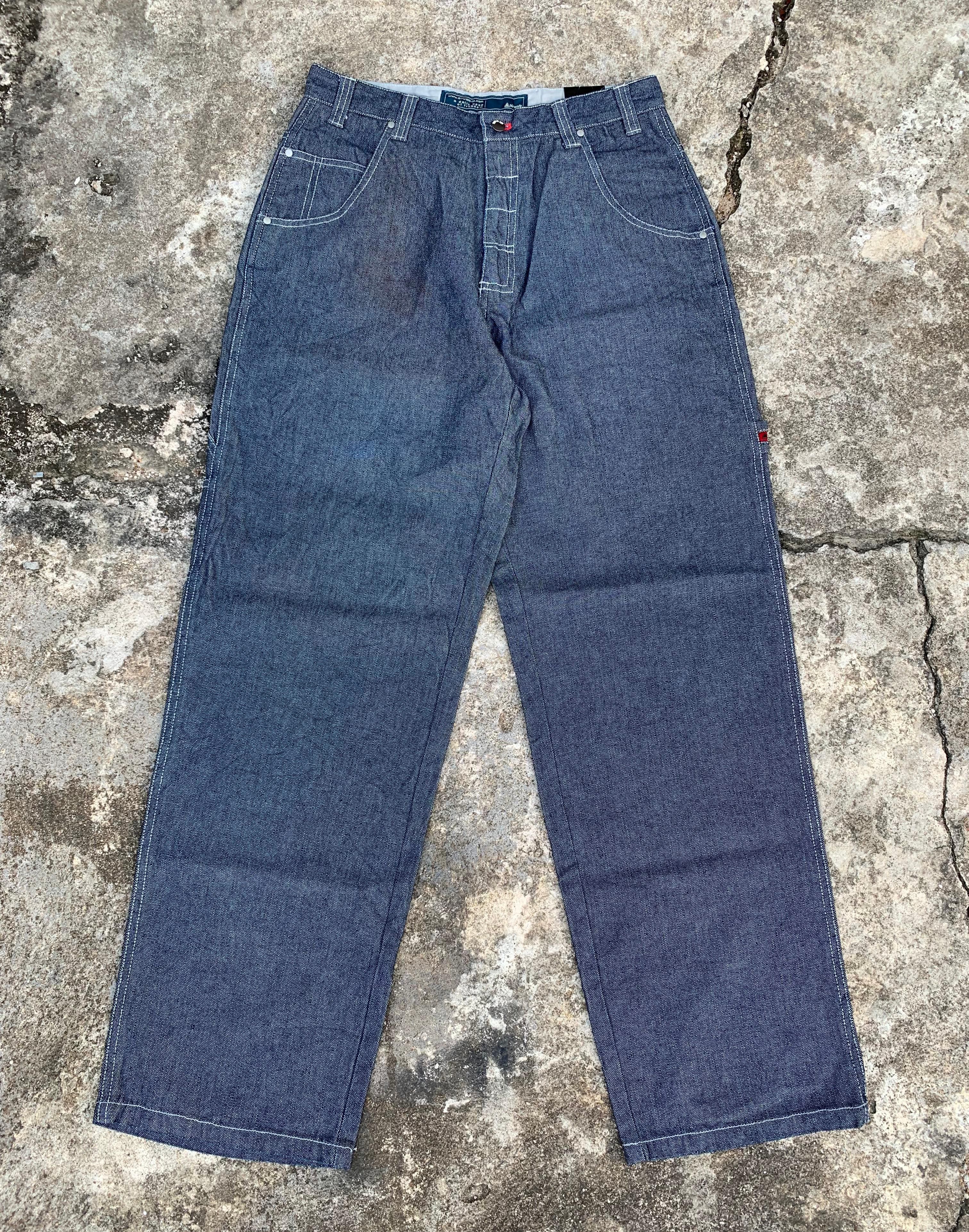 Airwalk × Japanese Brand × Vintage VTG 90s BNWT Airwalk Carpenter Baggy Denim Pants Size US 36 / EU 52 - 1 Thumbnail