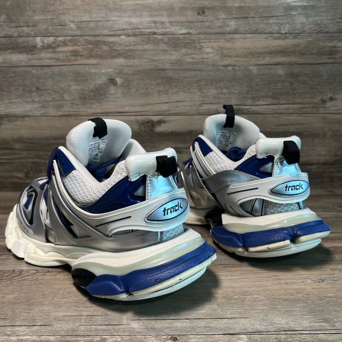 Balenciaga Balenciaga Track White Blue LED 44 97 New Size US 11 / EU 44 - 6 Thumbnail