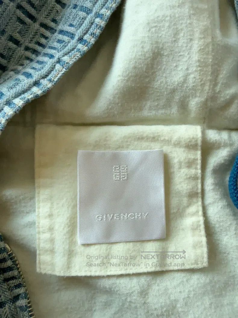Givenchy Givenchy 4G Full Print Logo Denim Hoodie Jacket Size US L / EU 52-54 / 3 - 2 Thumbnail