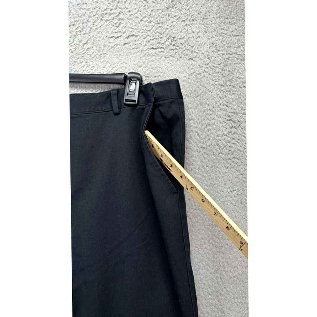 Vintage L.L. Bean Pants Women 16 Medium Tall Black Classic Fit Straight Khaki NEW Ladies Pants Women's 16W Plus 36x31.5 Casual Preppy Mens Womens Boys Girls Size 38" / US 16 / IT 52 - 6 Thumbnail