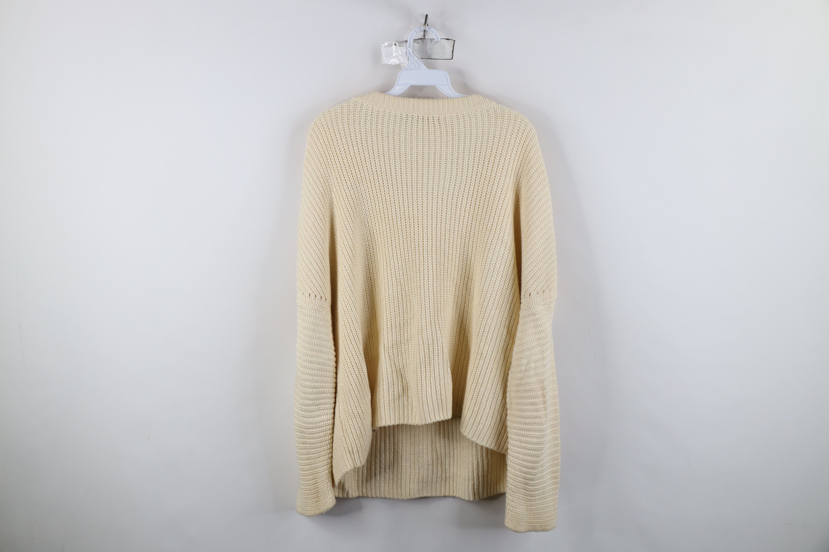 Ralph Lauren Ralph Lauren Ribbed Knit Slouchy Crewneck Sweater Beige Size XL / US 12-14 / IT 48-50 - 10 Thumbnail