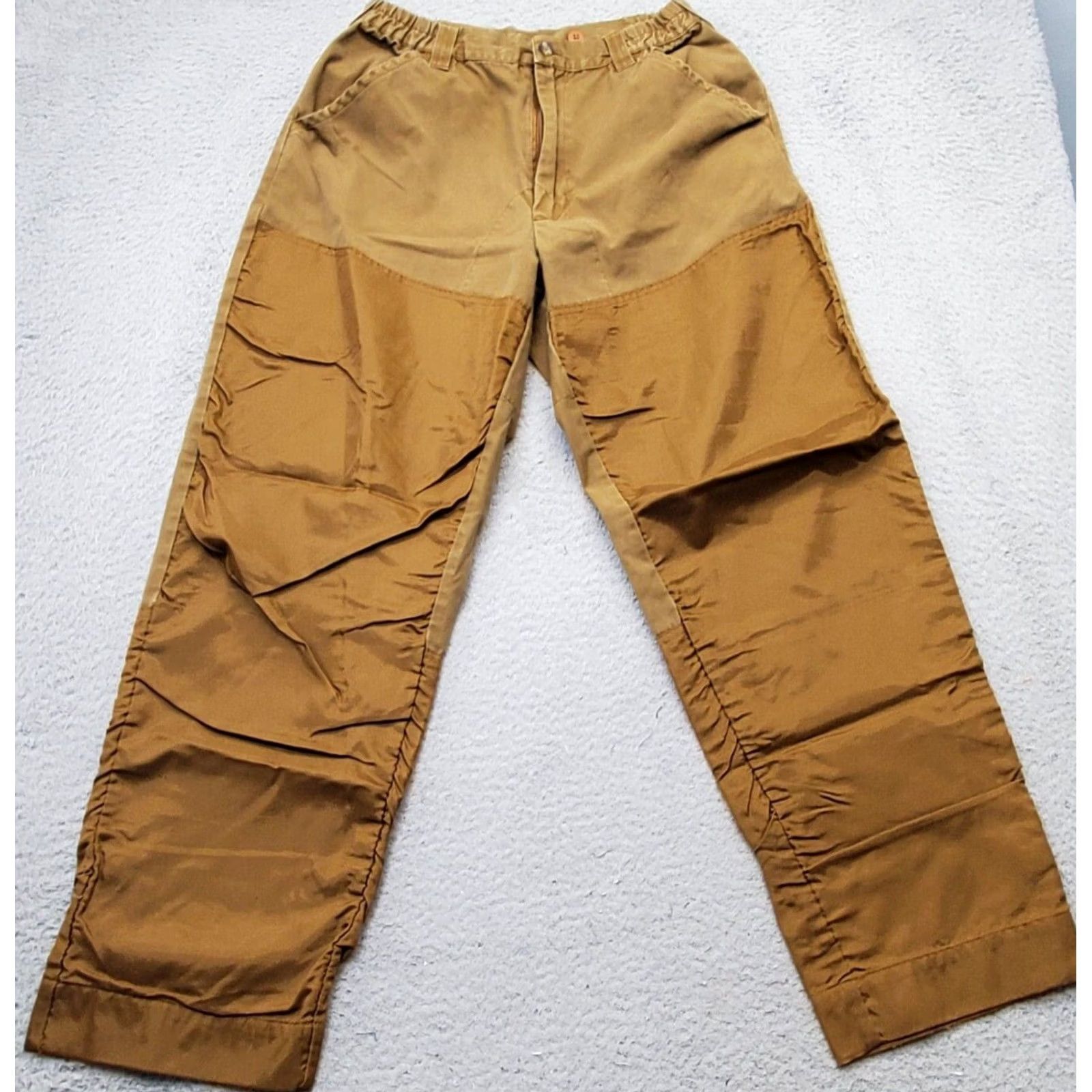 Vintage Remington Hunting Pants Mens M Tan Cotton Solid Slash Pockets Comfort Fit Size US 31 - 2 Thumbnail