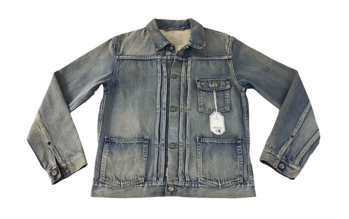 Japanese Brand Vintage Briam Means Jacket Jeans Selvedge Style Size US M / EU 48-50 / 2 - 1 Thumbnail