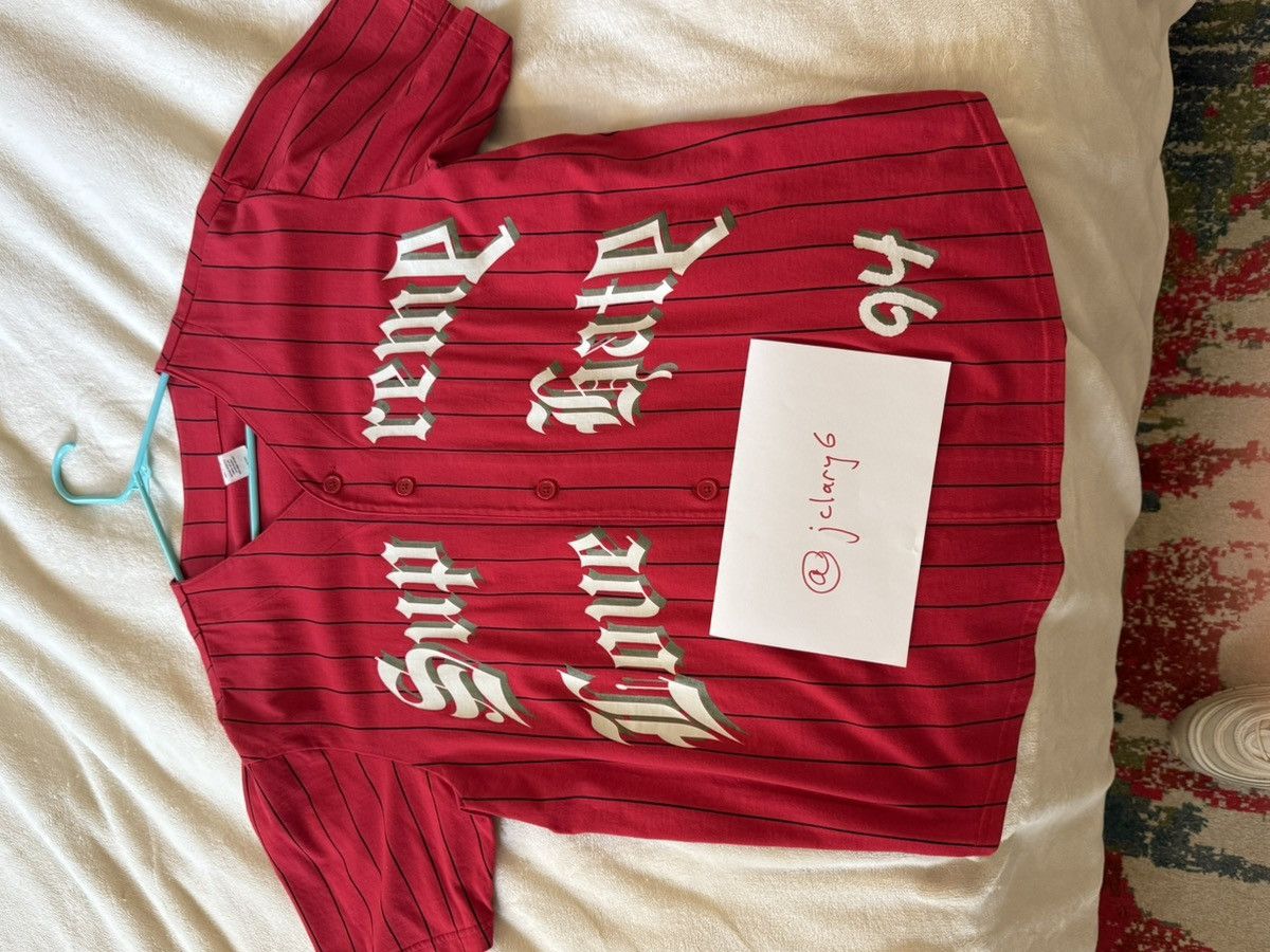 Supreme Supreme Red Baseball Button-Up Tee Size US M / EU 48-50 / 2 - 1 Thumbnail