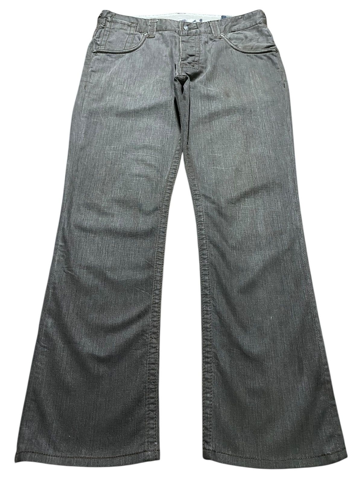 Vintage Stitch Button Five Cent Grey bootcut Jeans