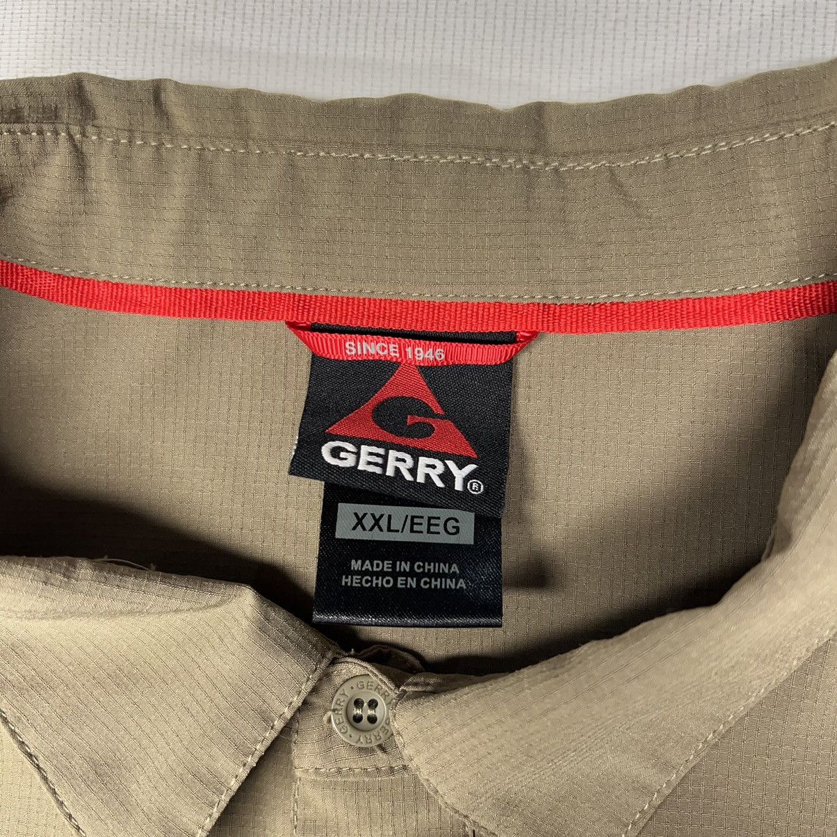 Other Gerry Button Up Shirt Woven Zip Chest Pocket Beige Hiking Size US XXL / EU 58 / 5 - 5 Thumbnail