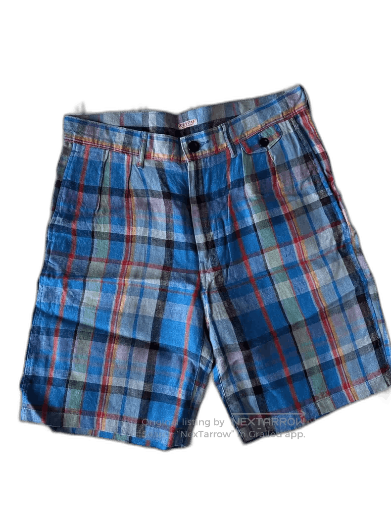 Kapital Kapital Plaid Casual Linen Shorts Size US 30 / EU 46 - 1 Thumbnail