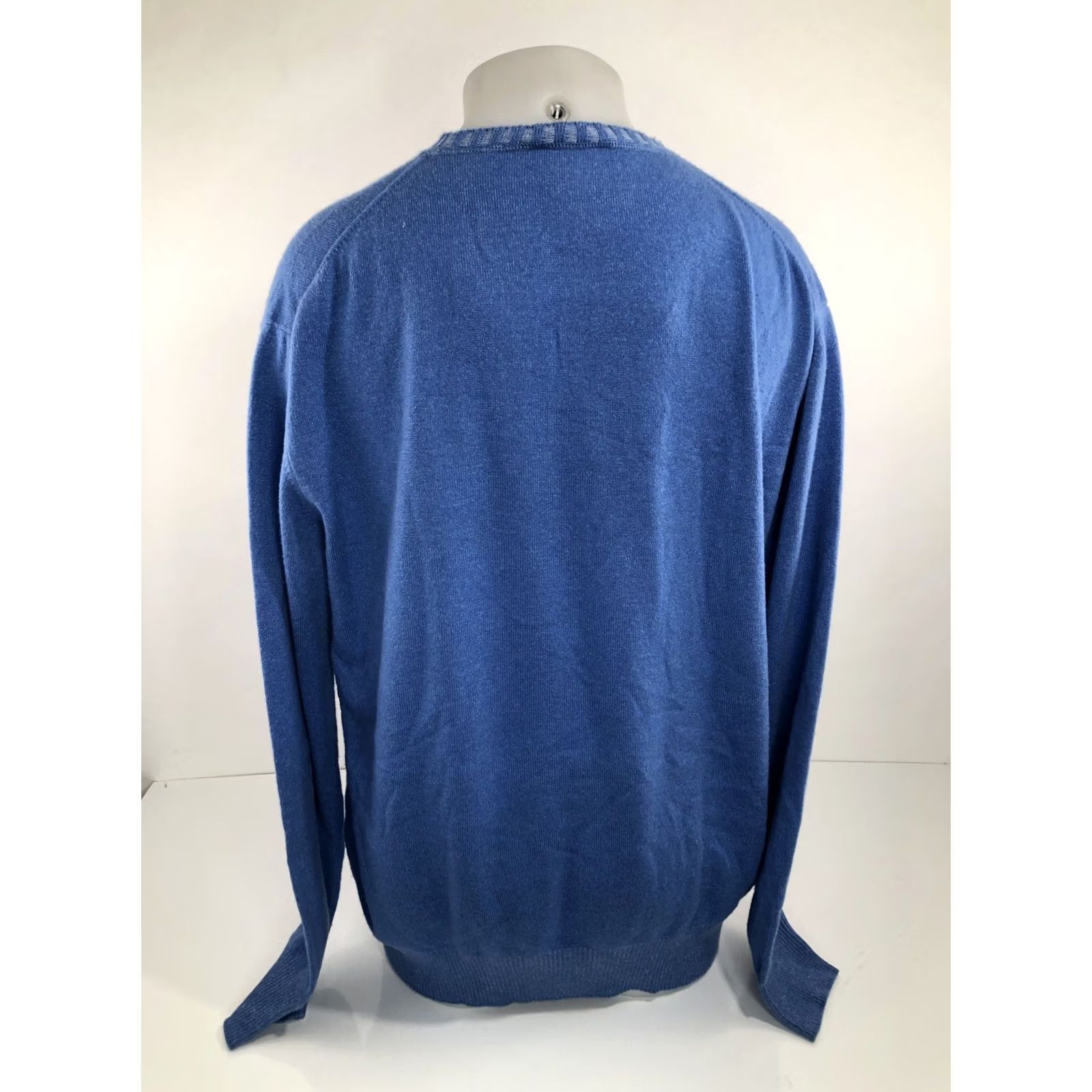 Vintage WERNER SCHERER ITALY 100% CASHMERE Mens Sweater 58 Blue Pullover Shirt Size US XXL / EU 58 / 5 - 5 Thumbnail