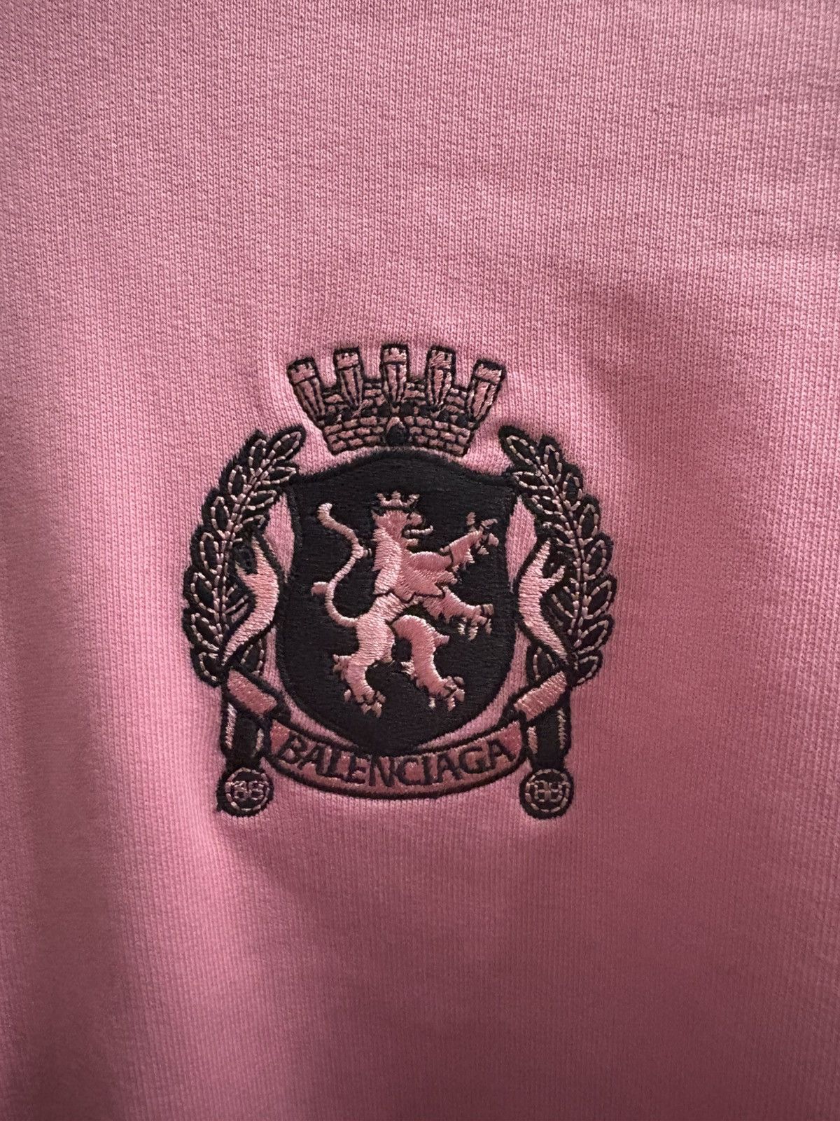 Balenciaga Balenciaga Pink Soccer Zip Up Hoodie Size US S / EU 44-46 / 1 - 3 Thumbnail
