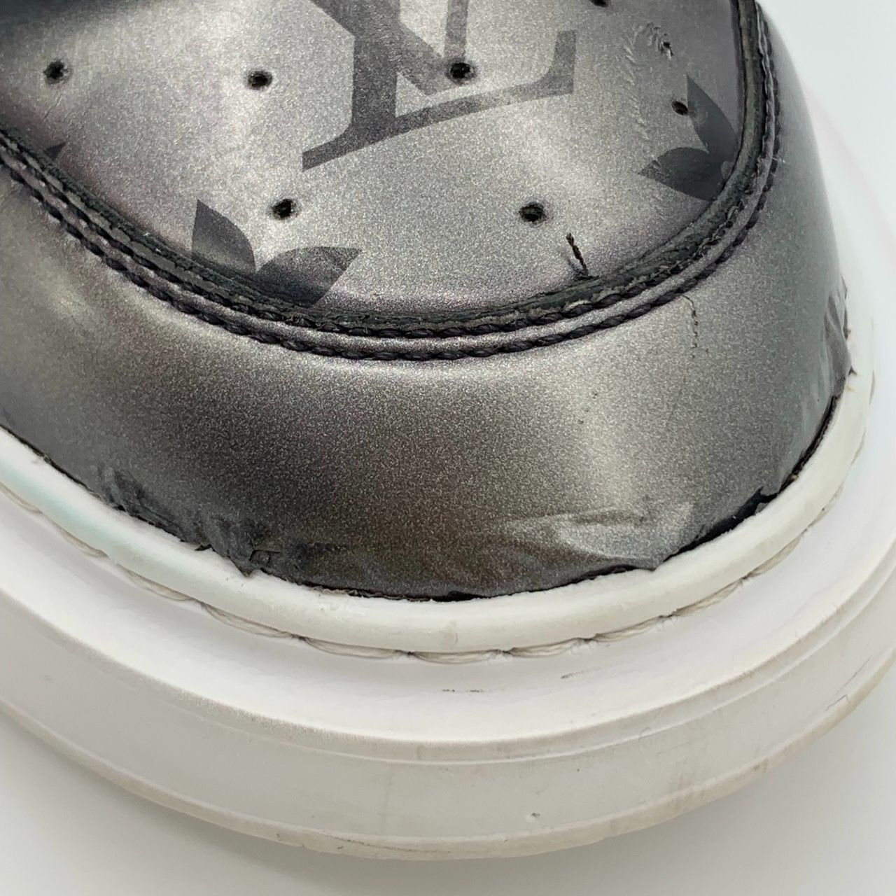 Louis Vuitton [Louis Vuitton] Beverly Hills Monogram Print Silver-Black Le Size US 7 / EU 40 - 4 Thumbnail