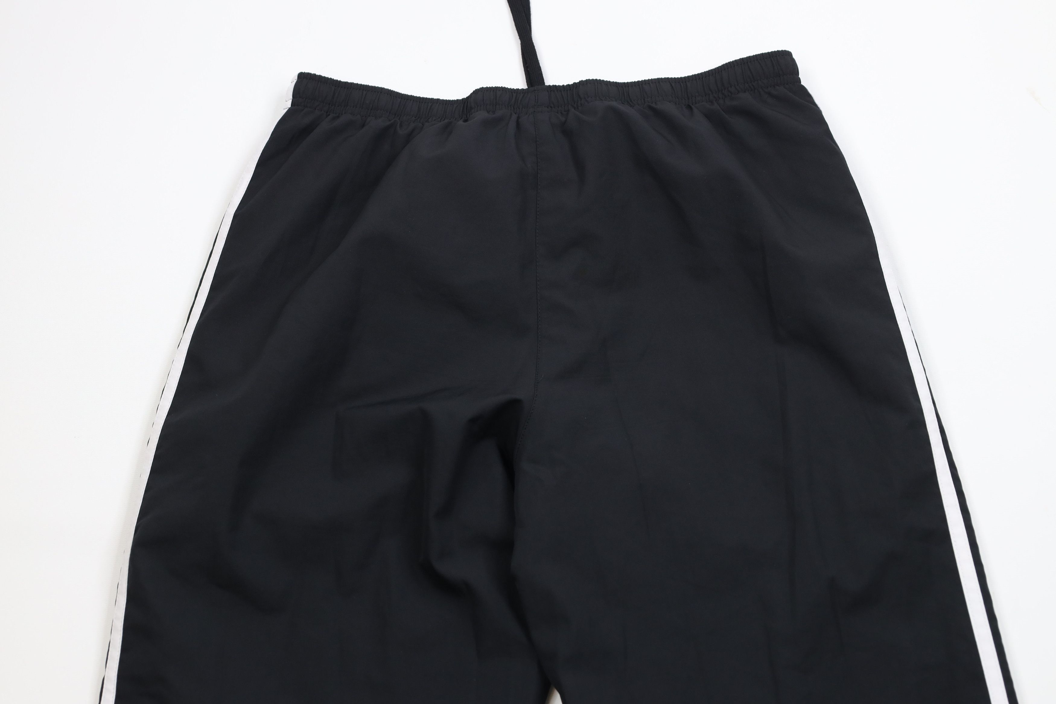 Adidas Vintage Y2K Adidas Striped Lined Windbreaker Pants Black Size 32" / US 10 / IT 46 - 13 Thumbnail