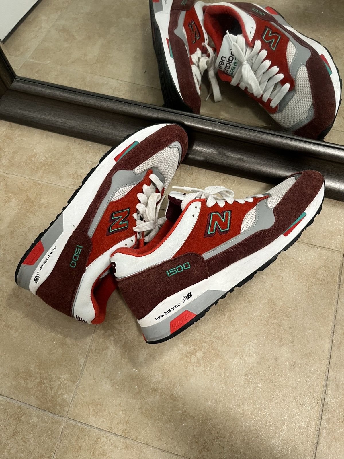 New Balance New Balance 1500 made in uk contradiction pack burgundy rare Size US 10 / EU 43 - 1 Thumbnail