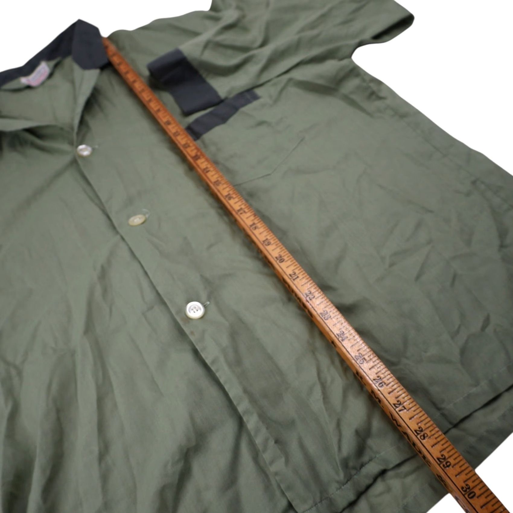 Vintage VINTAGE Restwell Pajama Shirt Green Mens L Regular Shirt Size US L / EU 52-54 / 3 - 8 Thumbnail