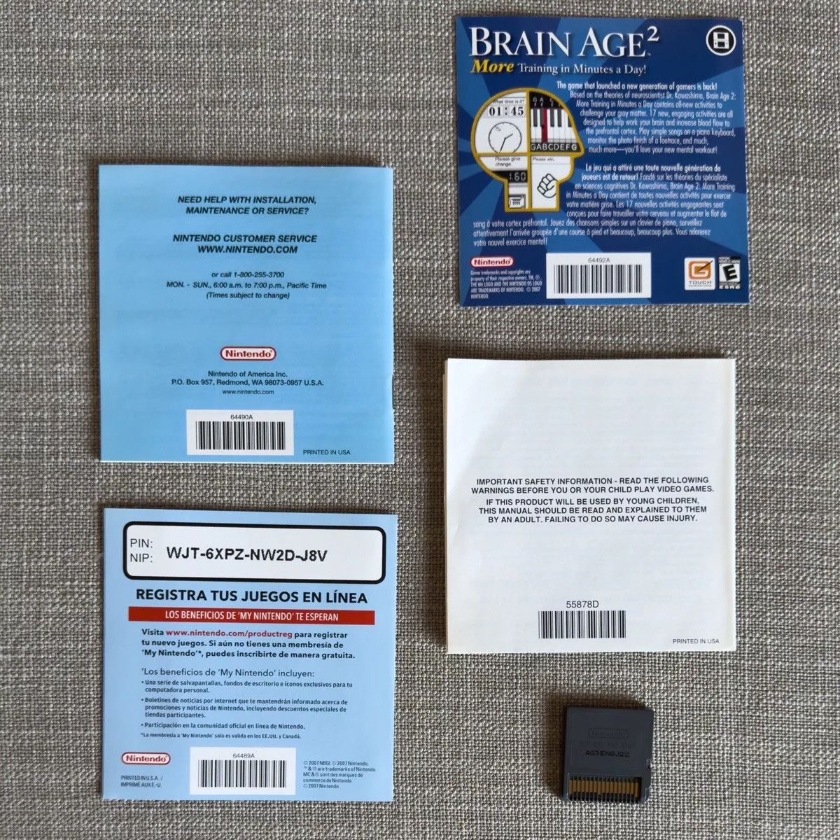 Nintendo Flash Focus Vision Training Nintendo DS Lite 3DS CIB Size ONE SIZE - 2 Thumbnail