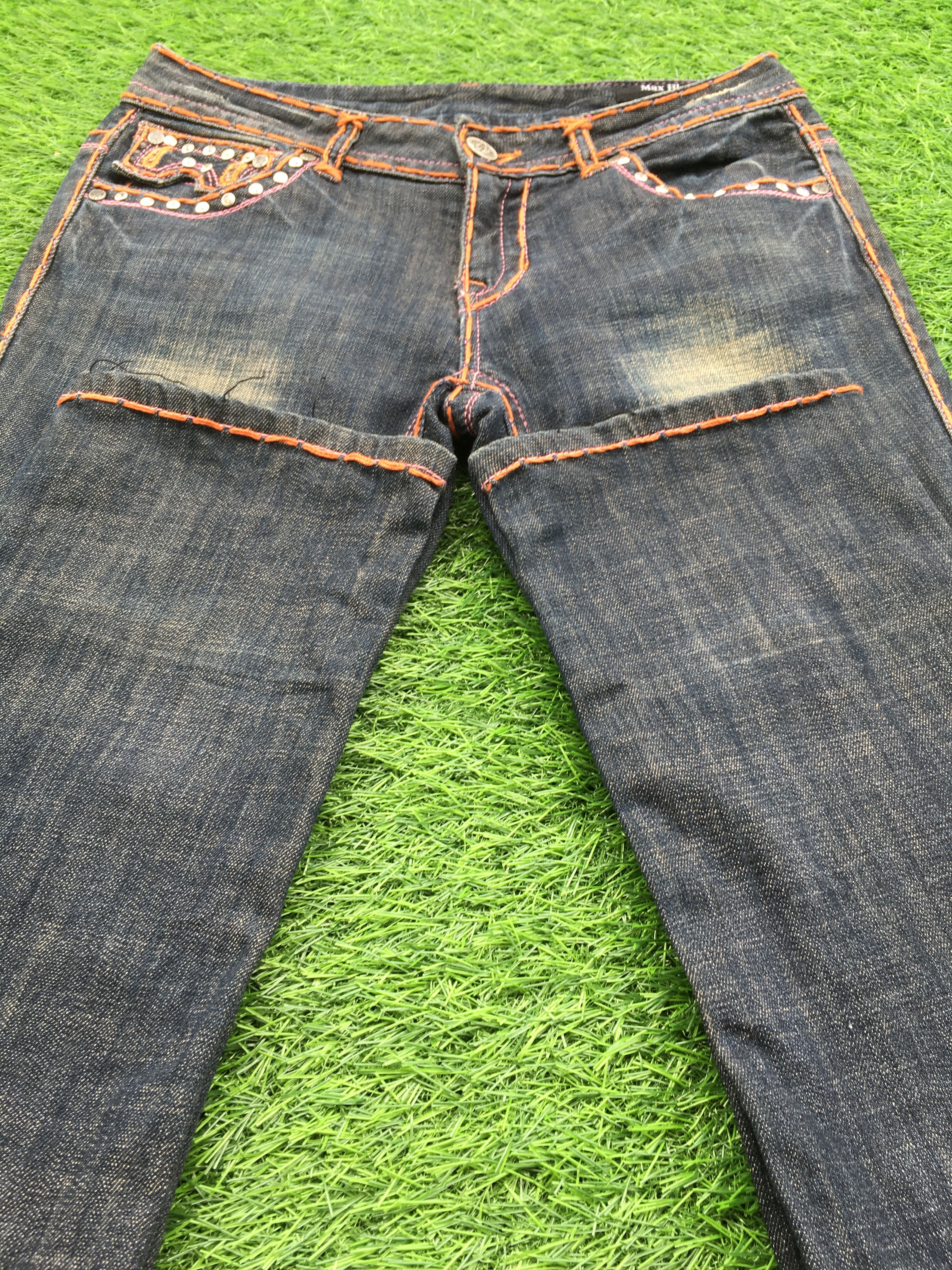 Japanese Brand Fleur De Lis medium blue wash embellished slim jean D-1213 Size 26" / US 2 / IT 38 - 6 Thumbnail
