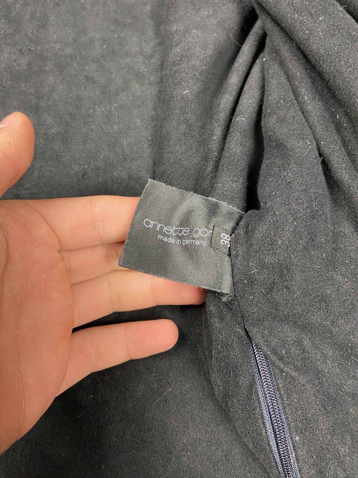 Annette Gortz × Designer Annette Gortz Avant-Garde Zip Relaxed Wool Womens Jacket Size XS / US 0-2 / IT 36-38 - 10 Thumbnail