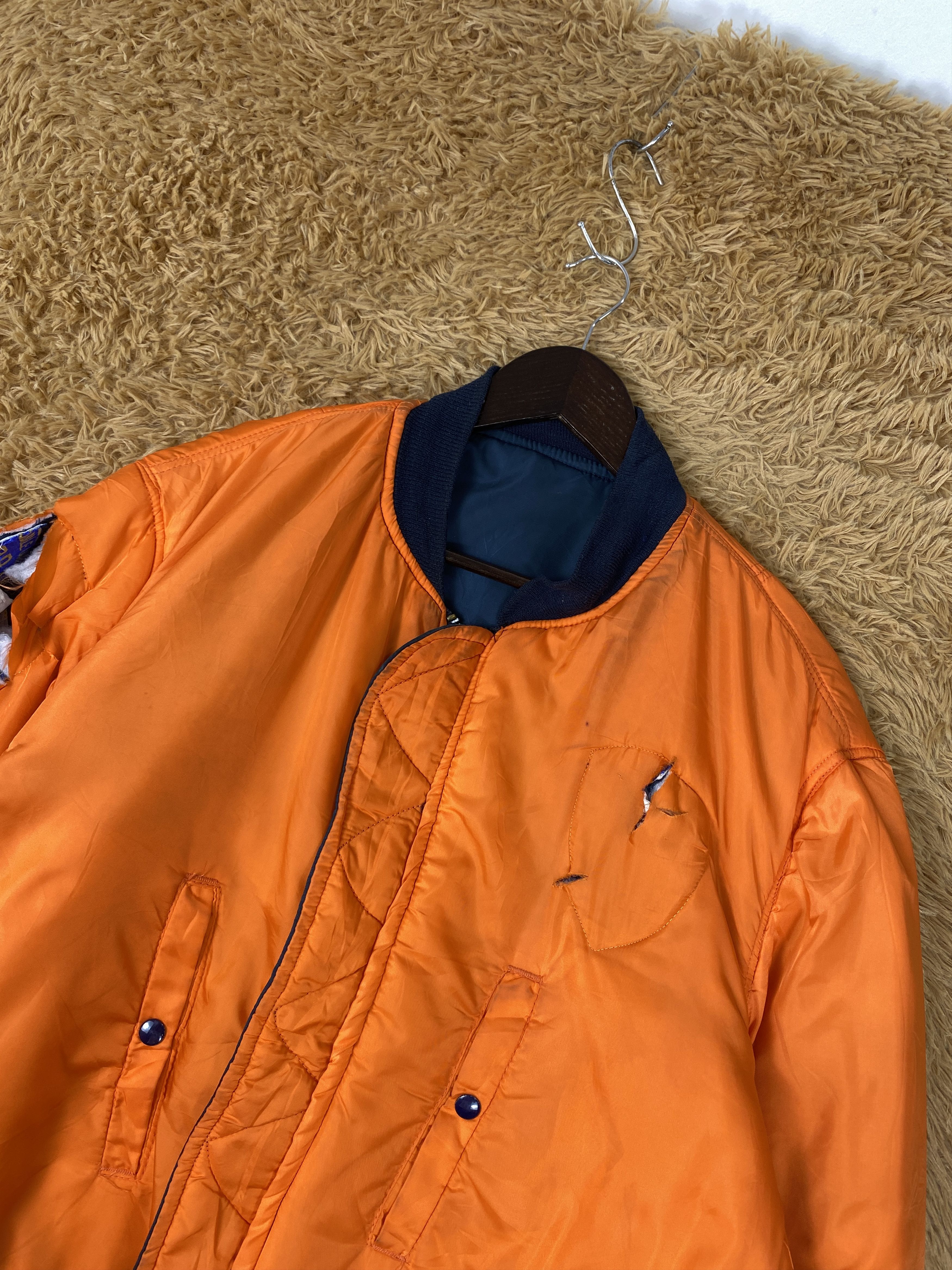 Alpha Industries Vintage Alpha Industries Reversible Bombers Jacket J2020 Size US XL / EU 56 / 4 - 10 Thumbnail
