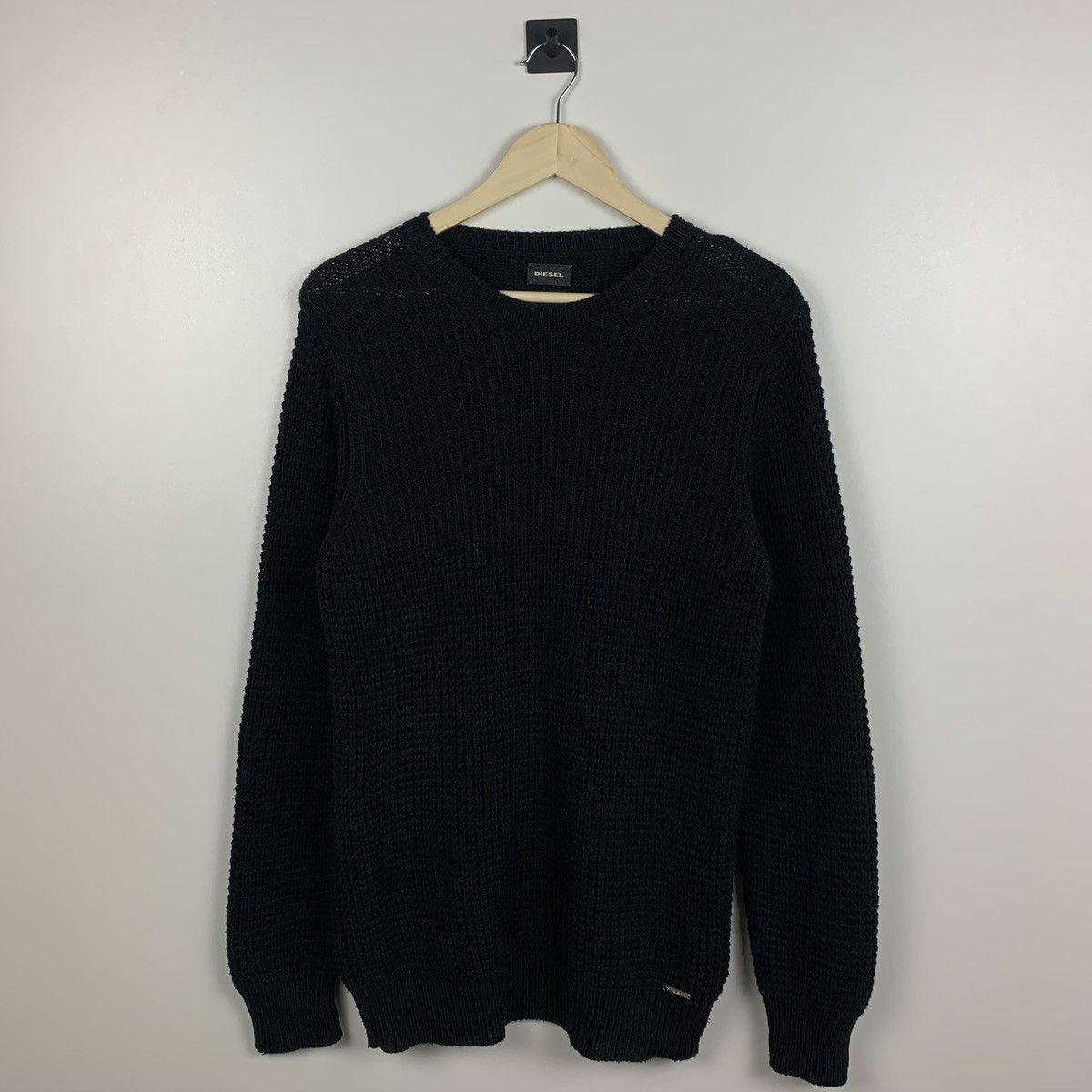 Diesel Men’s Diesel Chunky Knit Sweater Y2K Designer Streetwear Size US L / EU 52-54 / 3 - 1 Thumbnail