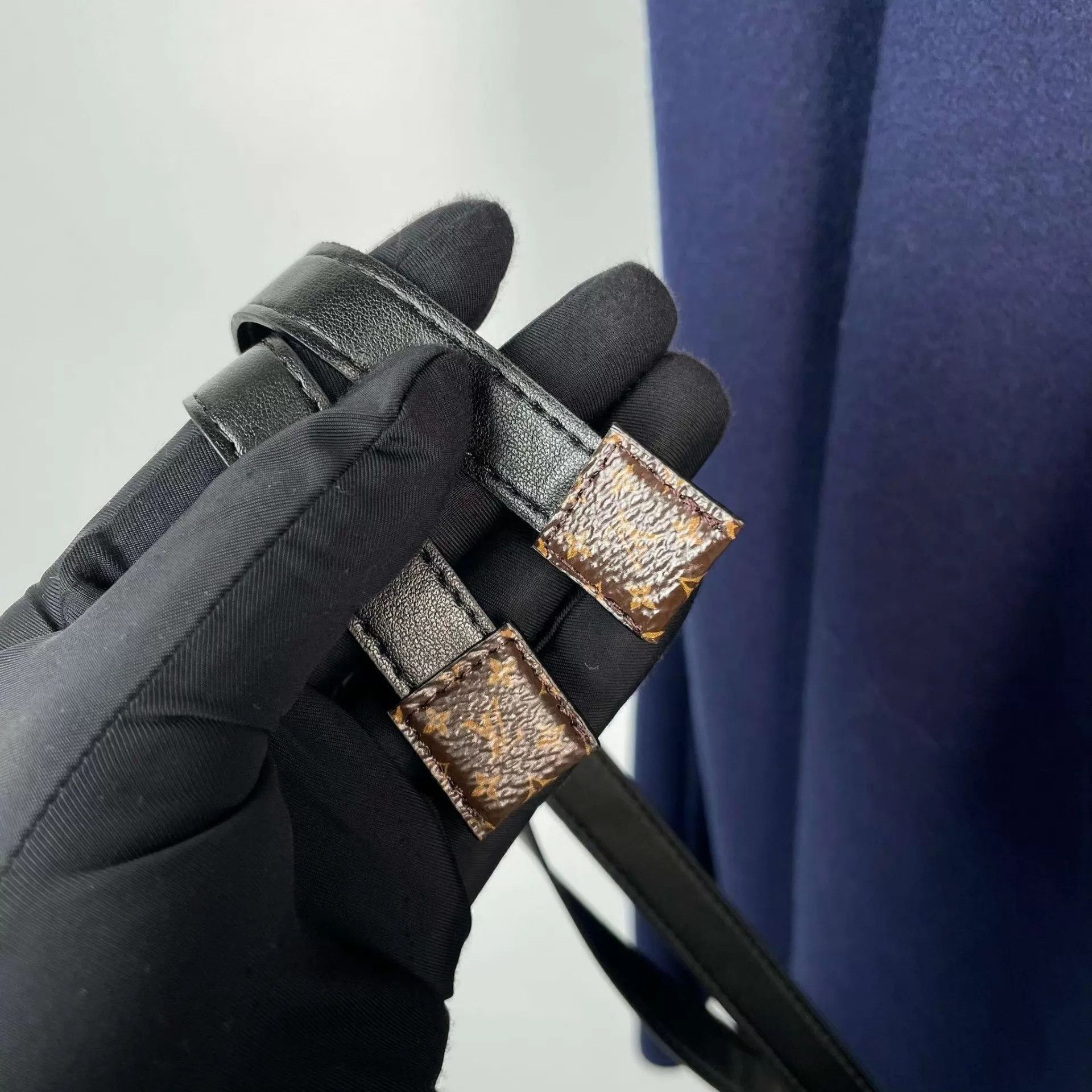 Louis Vuitton LV blue wool-lined all over print trench coat 40 Size M / US 6-8 / IT 42-44 - 4 Thumbnail