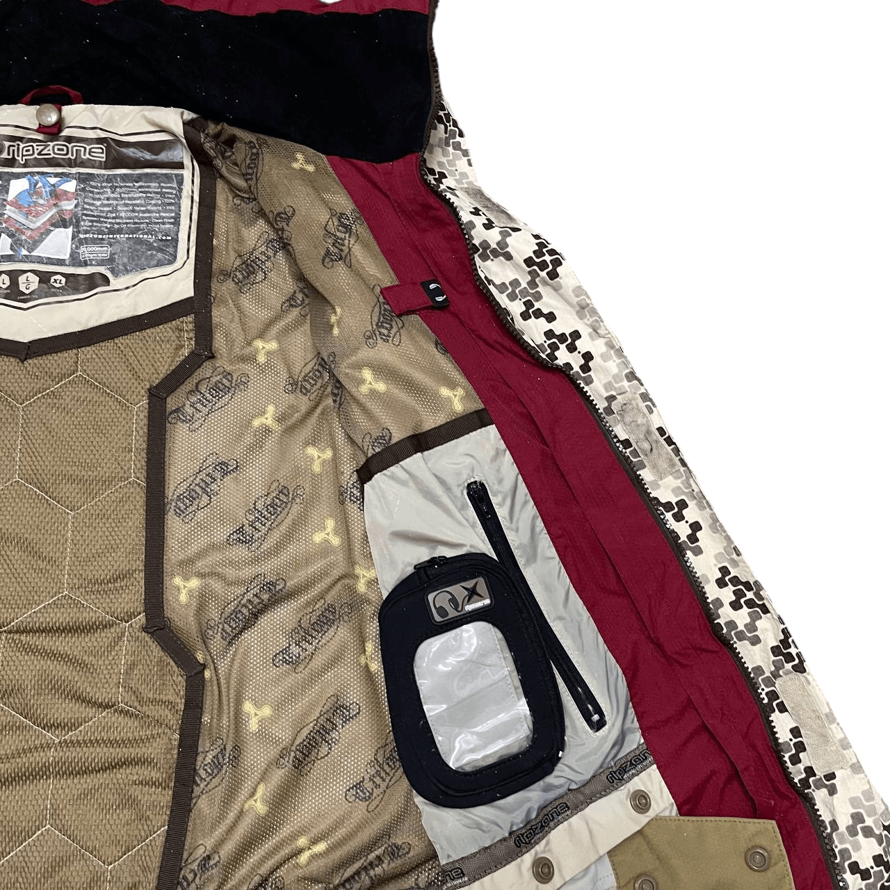 Japanese Brand Vintage Ripzone Technology Trilogy Camo Hooded Jacket Size US L / EU 52-54 / 3 - 14 Thumbnail
