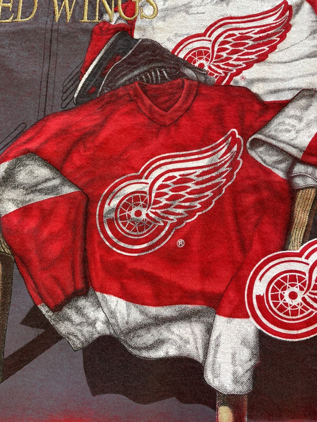 Nutmeg Lee Sport Nutmeg Detroit Red Wings VTG 90s Locker Room XL Size US XL / EU 56 / 4 - 8 Thumbnail