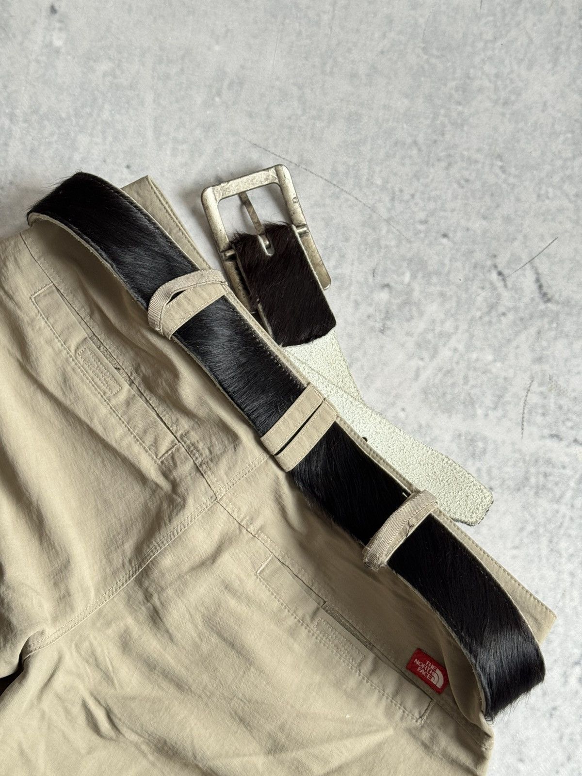 Japanese Brand RARE Horse hair Y2K Vintage Avantgarde leather belt Japanese Size ONE SIZE - 4 Thumbnail