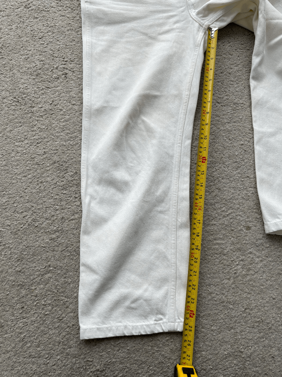 Calvin Klein × Calvin Klein 205W39NYC × Raf Simons calvin klein 205w39nyc cream white denim jeans Size US 31 - 9 Thumbnail