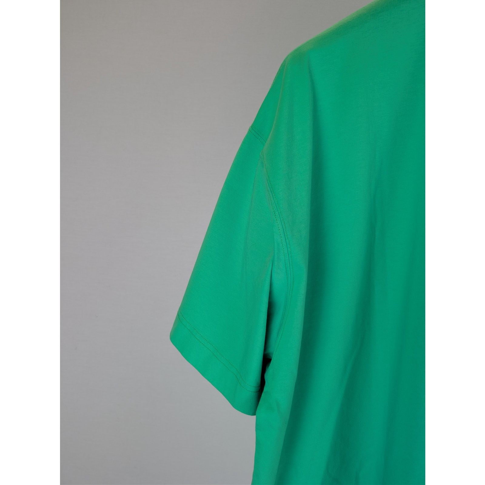 Vetements o1rshd1 Oval Logo Cropped Boxy T-Shirt in Green Size US L / EU 52-54 / 3 - 14 Thumbnail