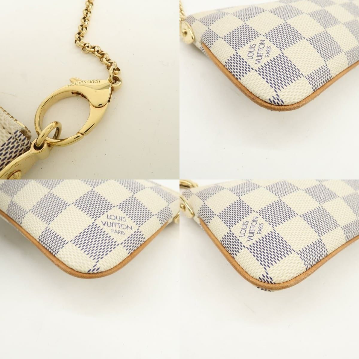 Louis Vuitton Louis Vuitton Damier Azur Pochette Milla MM Size ONE SIZE - 4 Thumbnail