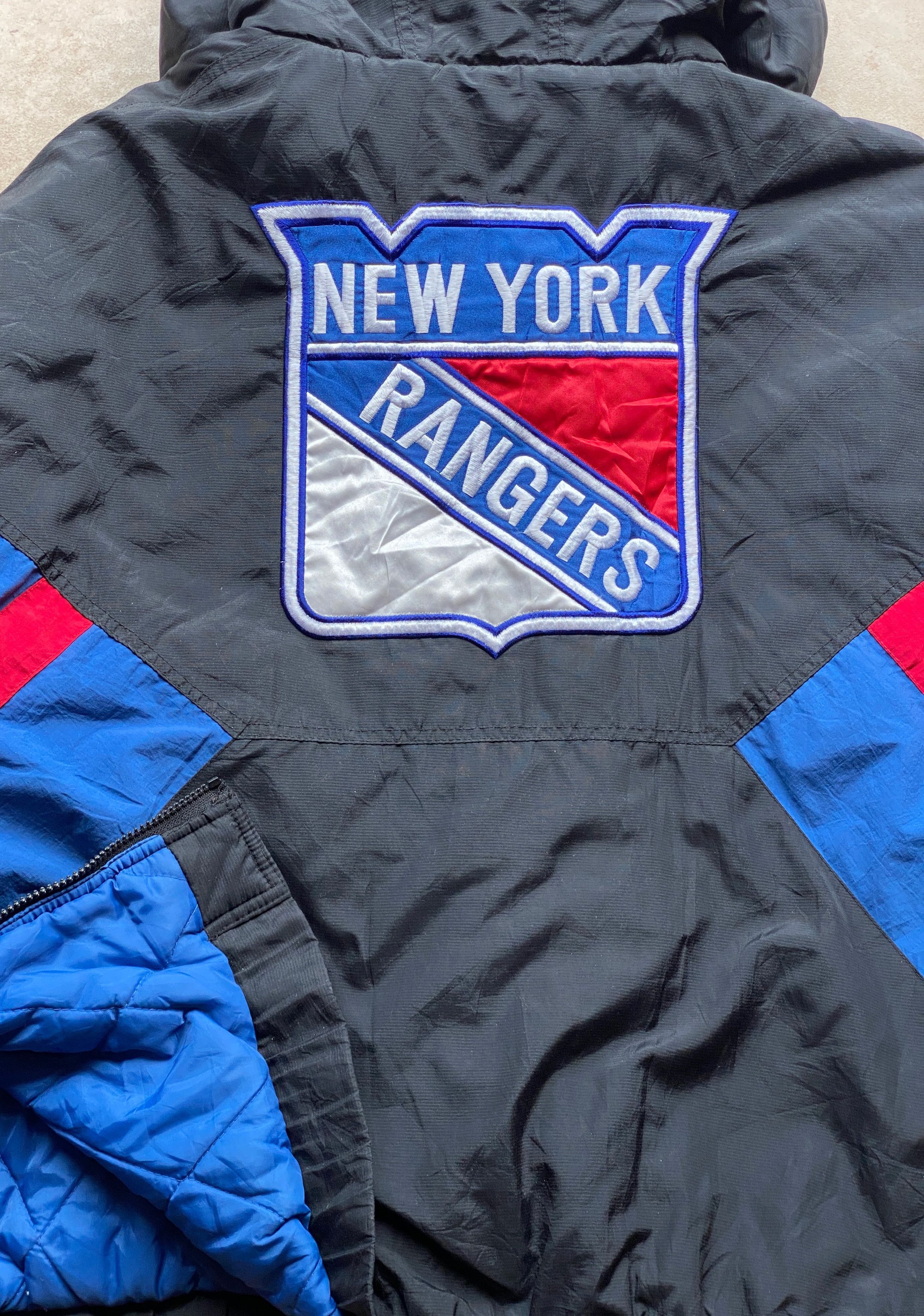Starter NY Rangers 90s STARTER puffer 1/2 Pullover L blk hockey vtg Size US L / EU 52-54 / 3 - 2 Thumbnail