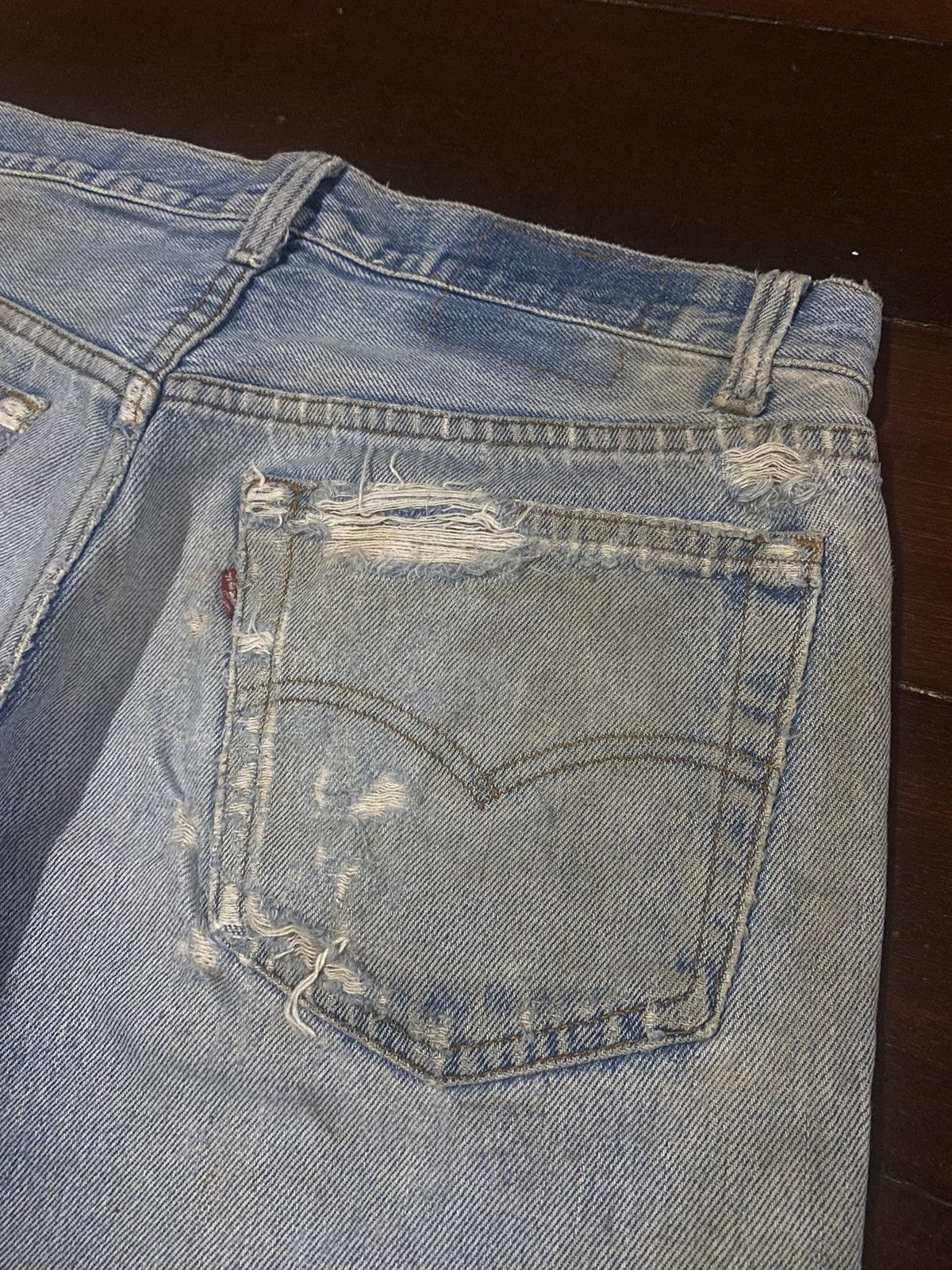 Levi's Vintage Clothing FIRE 🔥 VINTAGE 70s 80s LEVIS 501 DESTROY DISTRESSED RIPPED Size US 32 / EU 48 - 18 Thumbnail