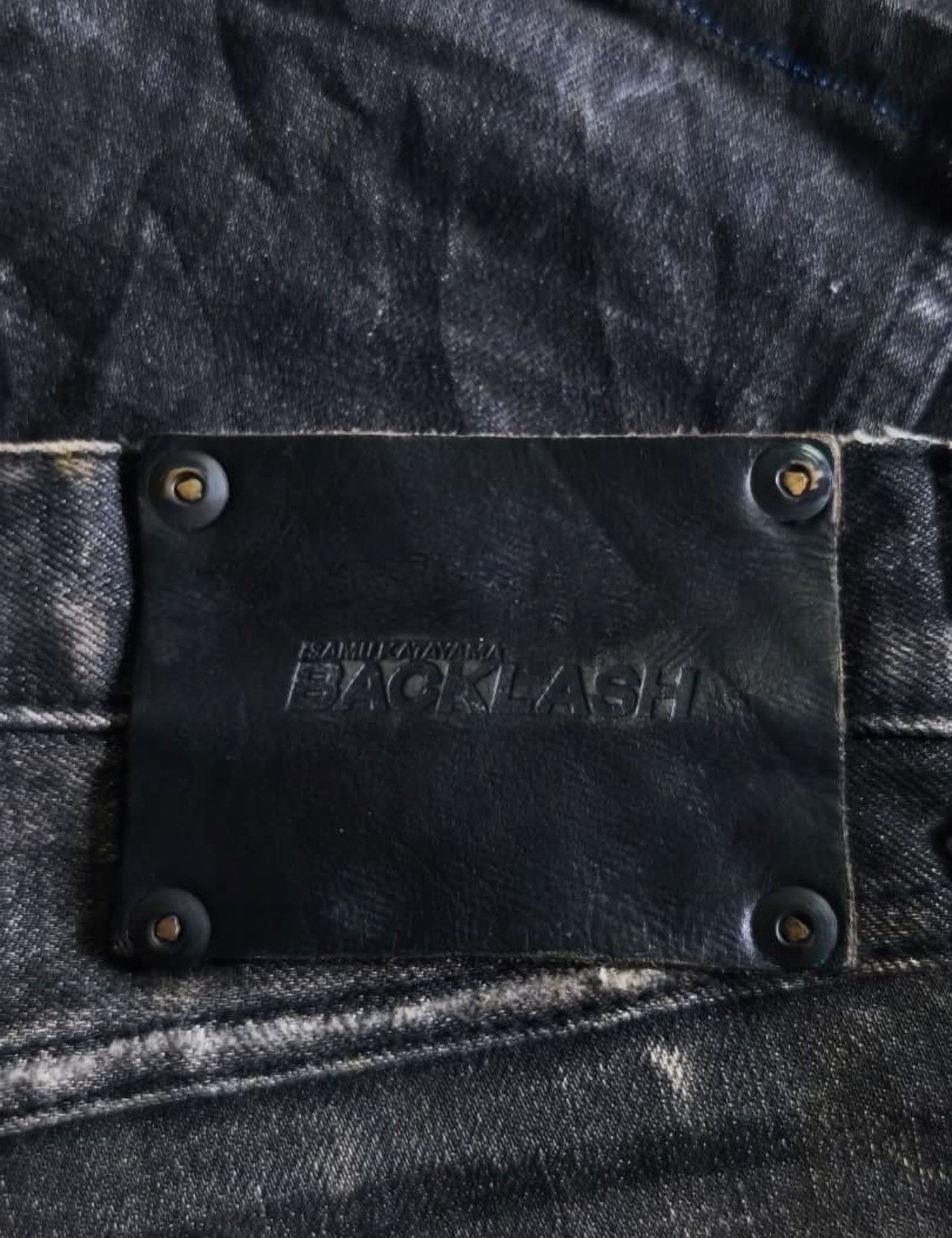 Isamu Katayama Backlash THRASHED ISAMU KATAYAMA BACKLASH PYTHON LEATHER FLARE TYPE Size US 32 / EU 48 - 8 Thumbnail
