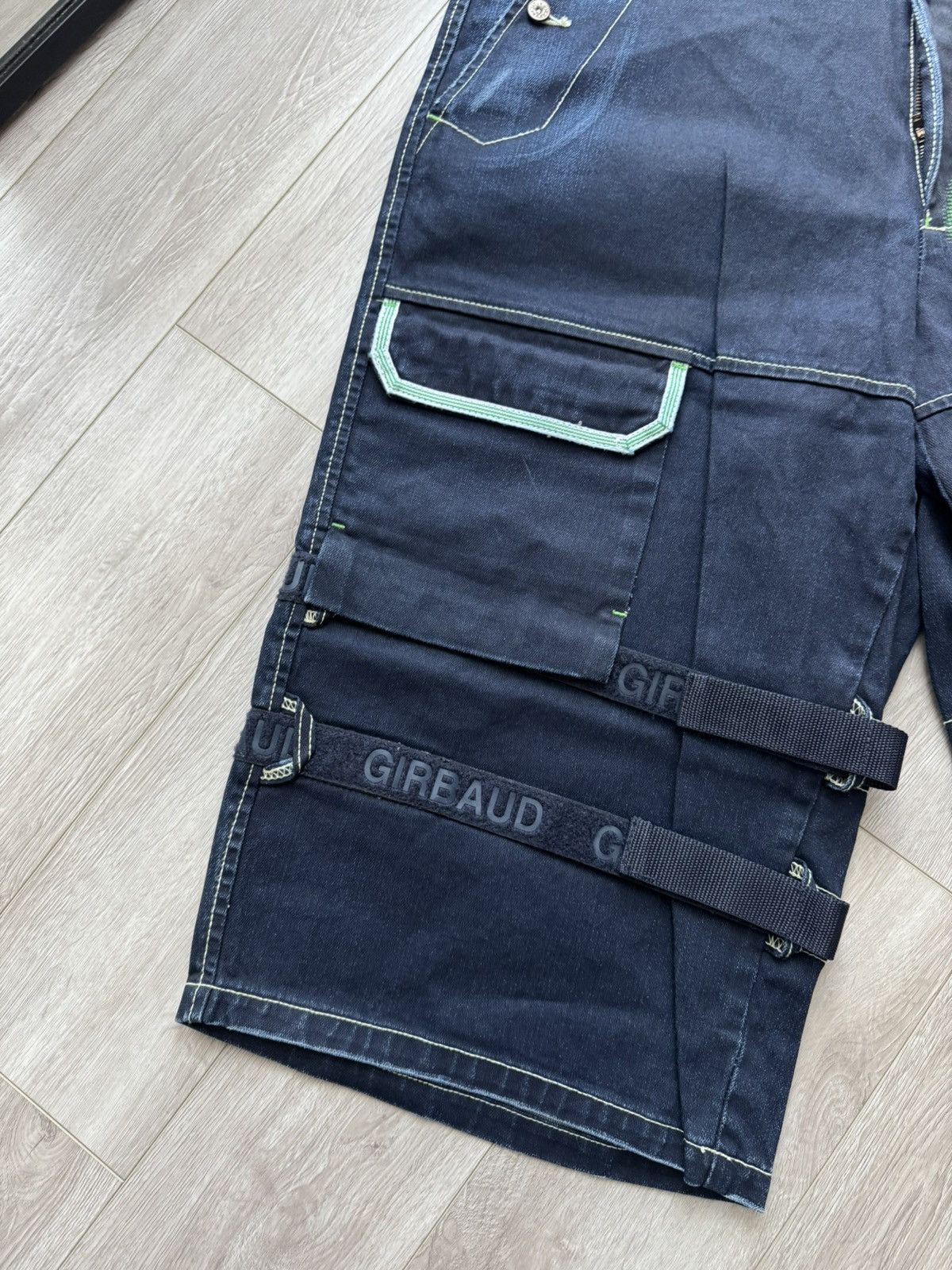 Marithe + Francois Girbaud Vintage Marithe Francois Girbaud Parachute Cargo Shorts Size US 40 / EU 56 - 3 Thumbnail